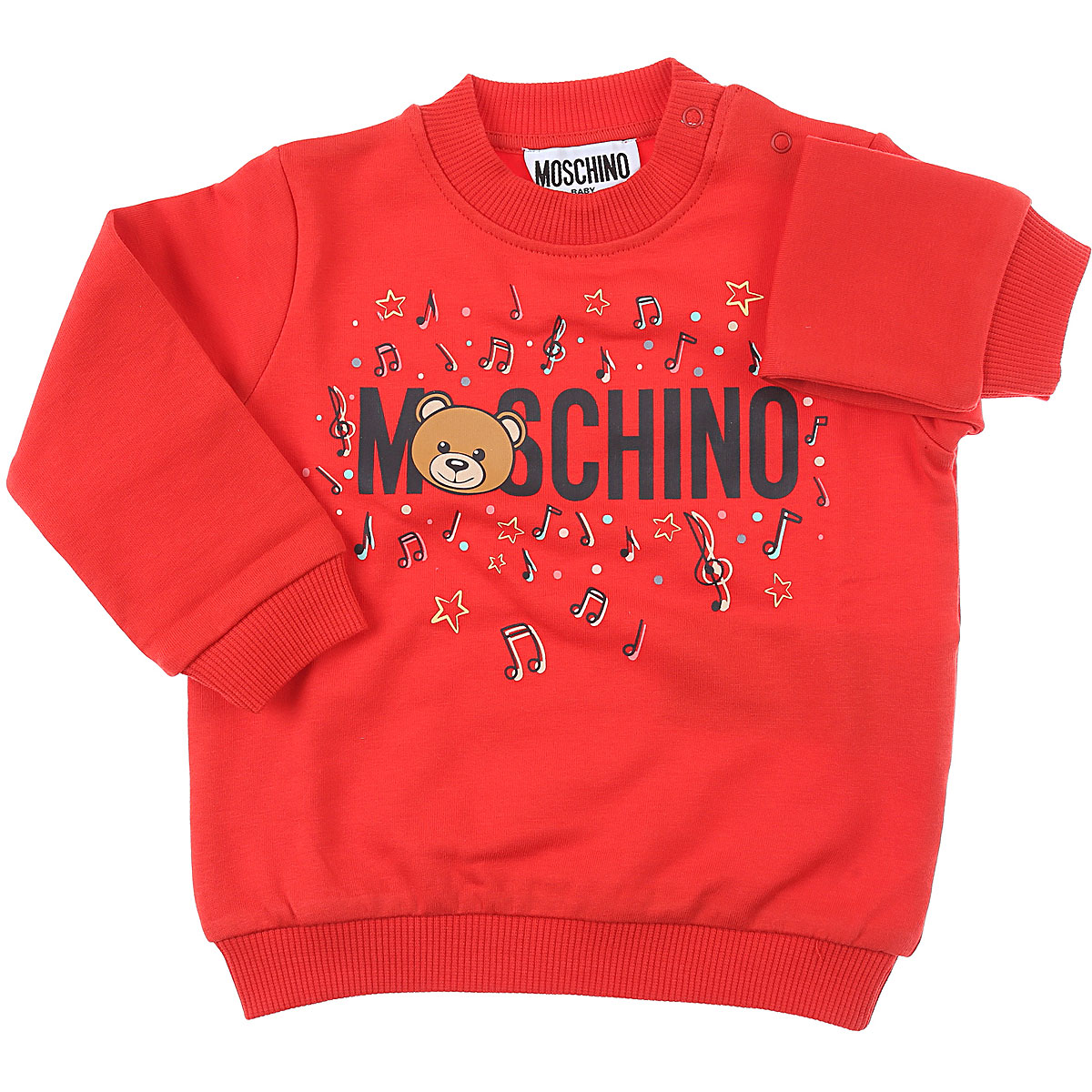 Moschino Baby Sweatshirt & Kapuzenpullover für Jungen Günstig im Sale, Rot, Baumwolle, 2017, 12 M 18M 2Y 3Y 6M 9M