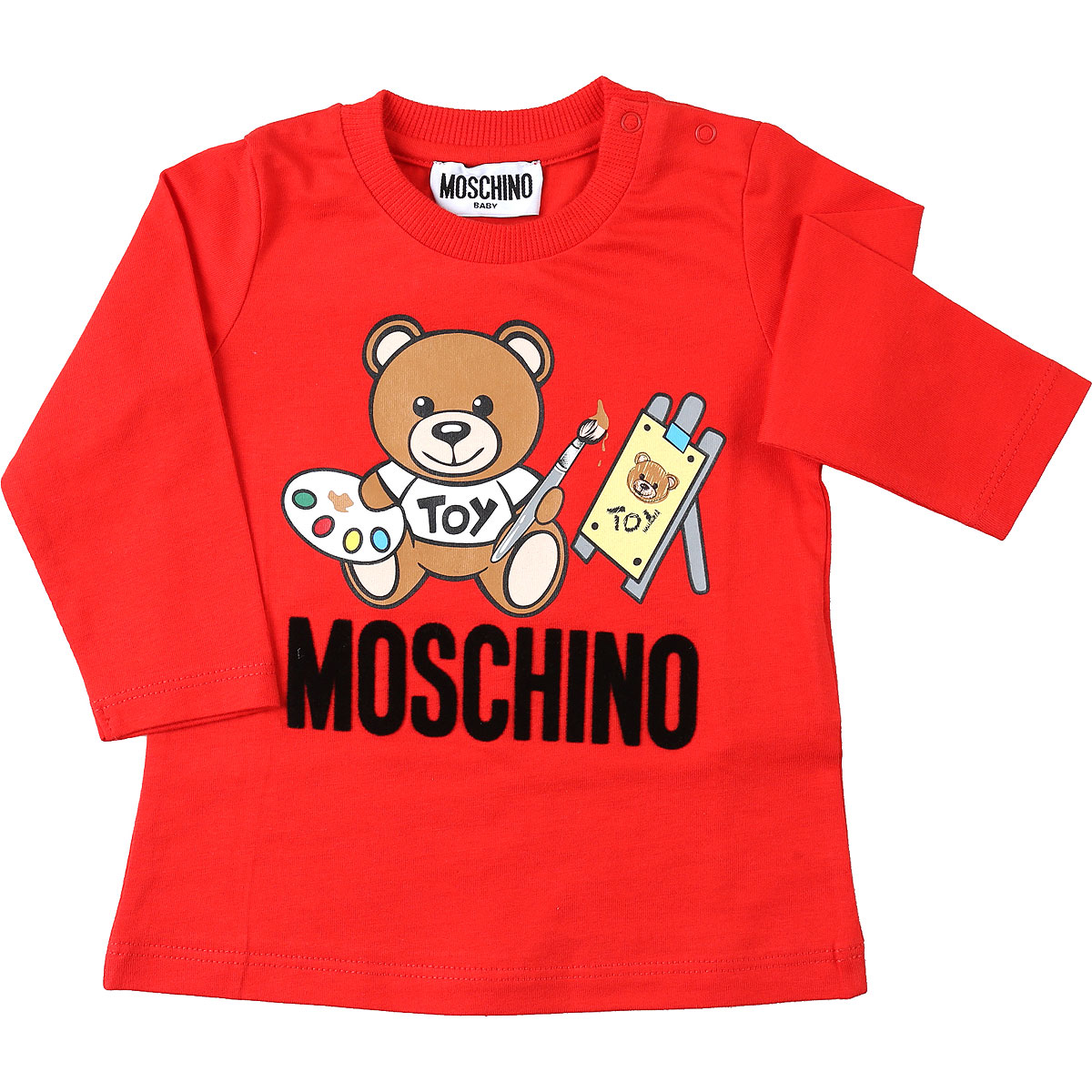 Moschino Baby T-Shirt für Jungen Günstig im Sale, Rot, Baumwolle, 2017, 12 M 18M 24M 6M 9M