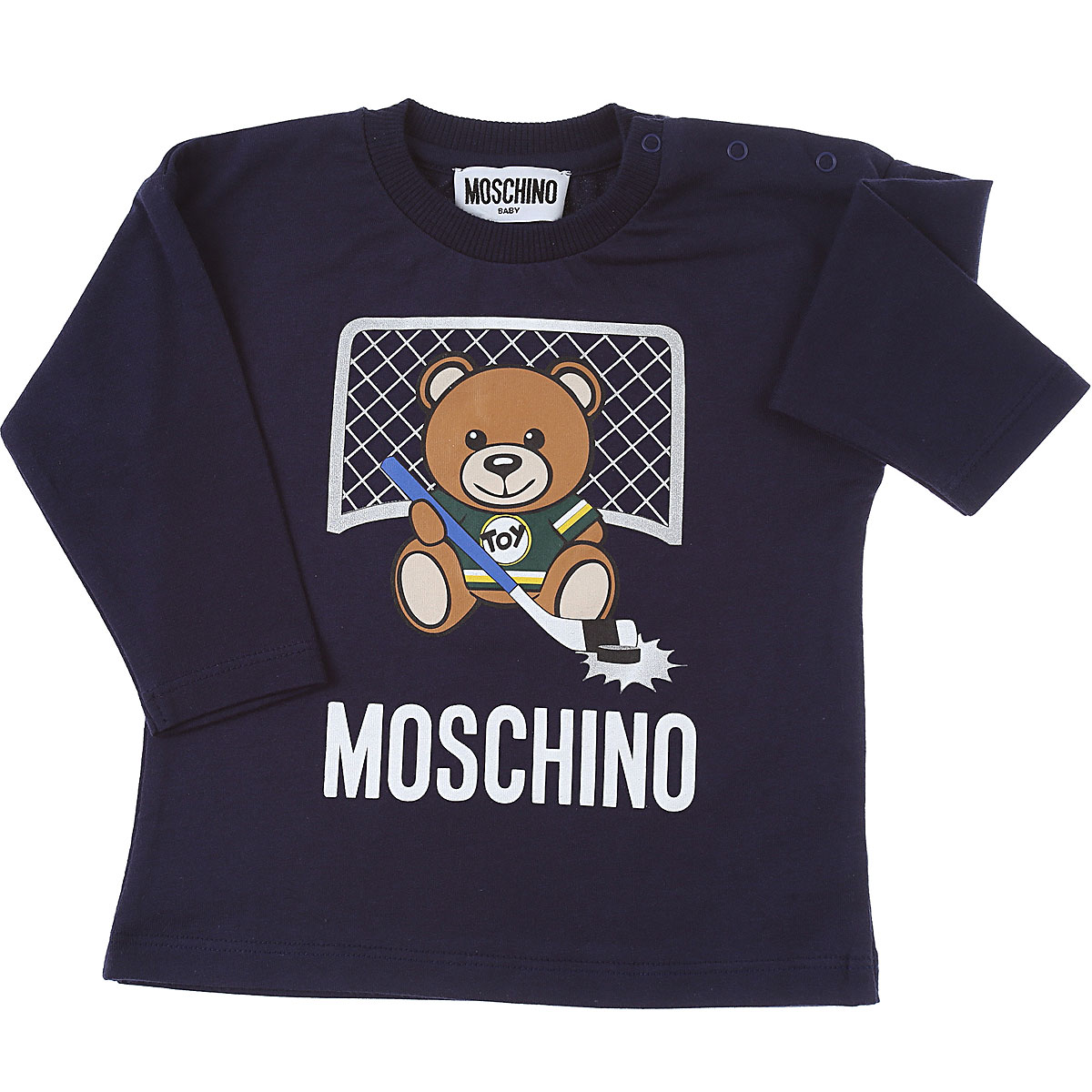 Moschino Baby T-Shirt für Jungen Günstig im Sale, Marineblau, Baumwolle, 2017, 12 M 18M 24M 2Y 6M 9M