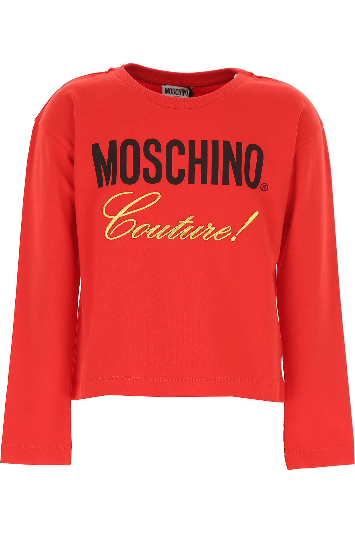 Moschino Kinder T-Shirt für Mädchen Günstig im Sale, Rot, Baumwolle, 2017, 10Y 12Y 14Y 8Y