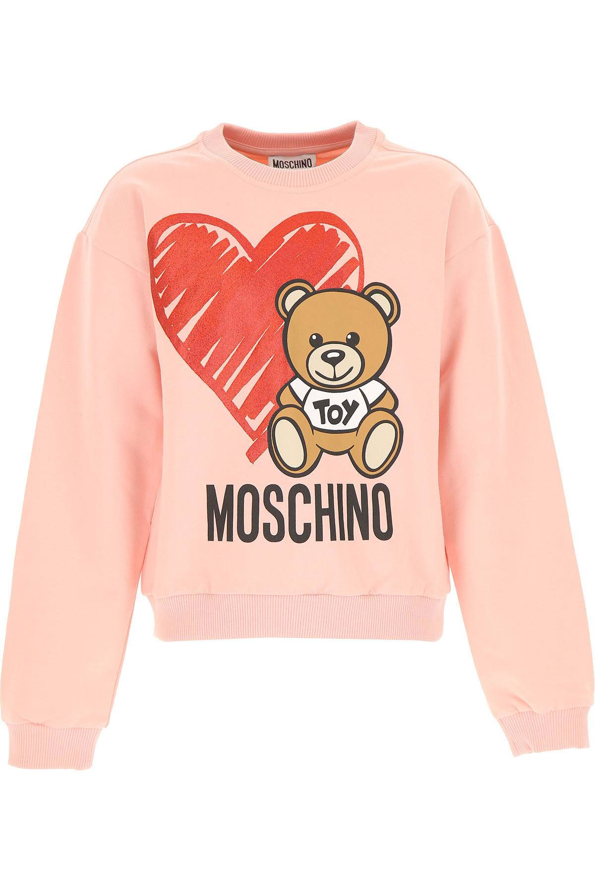 Moschino Kinder Sweatshirt & Kapuzenpullover für Mädchen Günstig im Sale, Pink, Baumwolle, 2017, 10Y 12Y 4Y 5Y