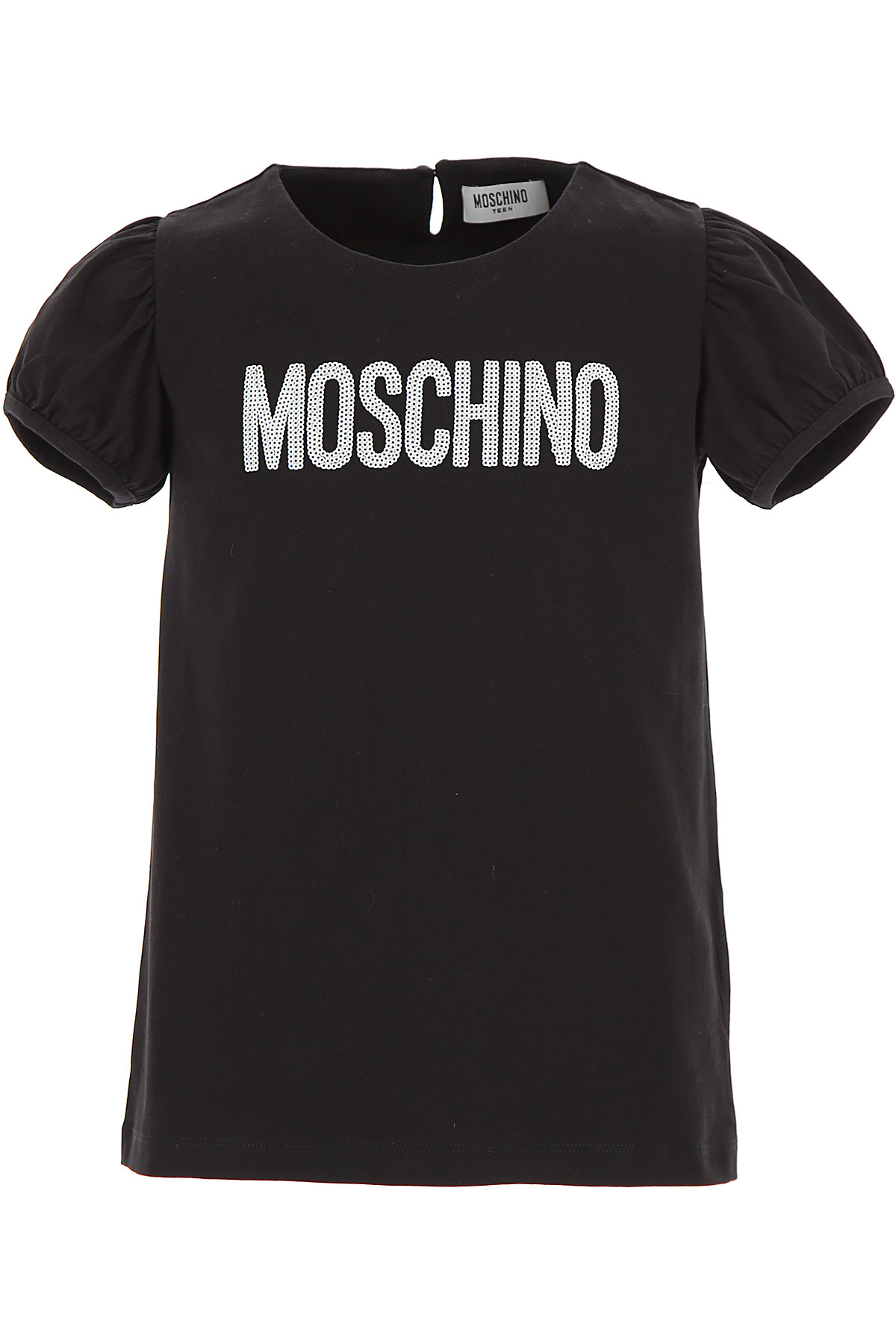 Moschino Kinder T-Shirt für Mädchen Günstig im Outlet Sale, Schwarz, Baumwolle, 2017, 6Y 8Y