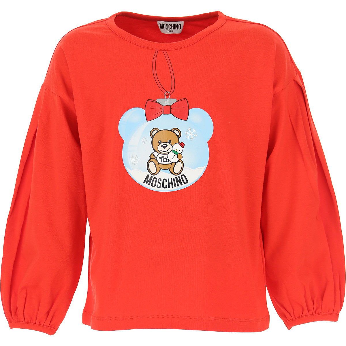 Moschino Kinder T-Shirt für Mädchen Günstig im Sale, Rot, Baumwolle, 2017, 10Y 12Y 14Y 4Y 6Y 8Y