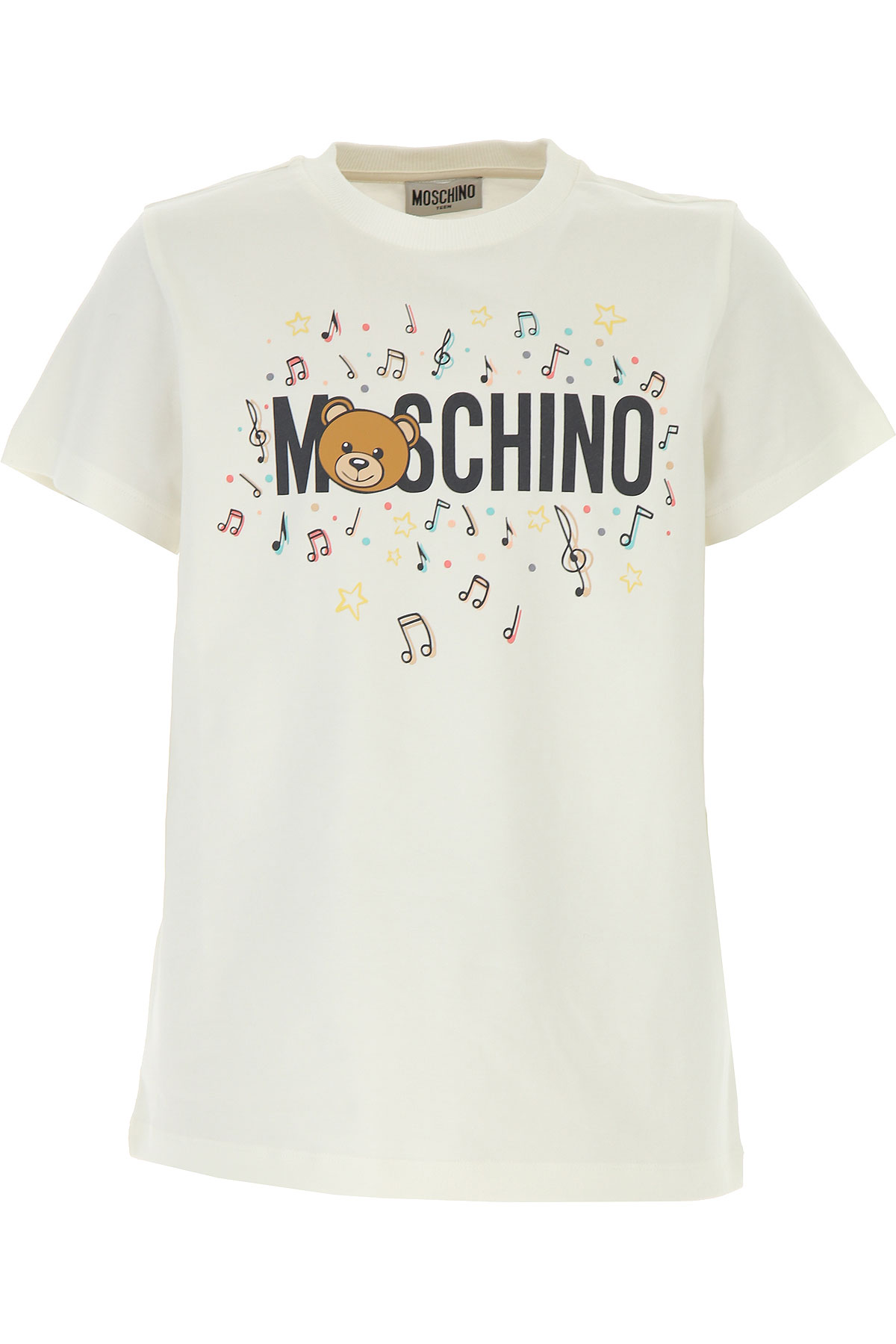 Moschino Kinder T-Shirt für Mädchen Günstig im Sale, Weiss, Baumwolle, 2017, 10Y 12Y 14Y 4Y 5Y 8Y