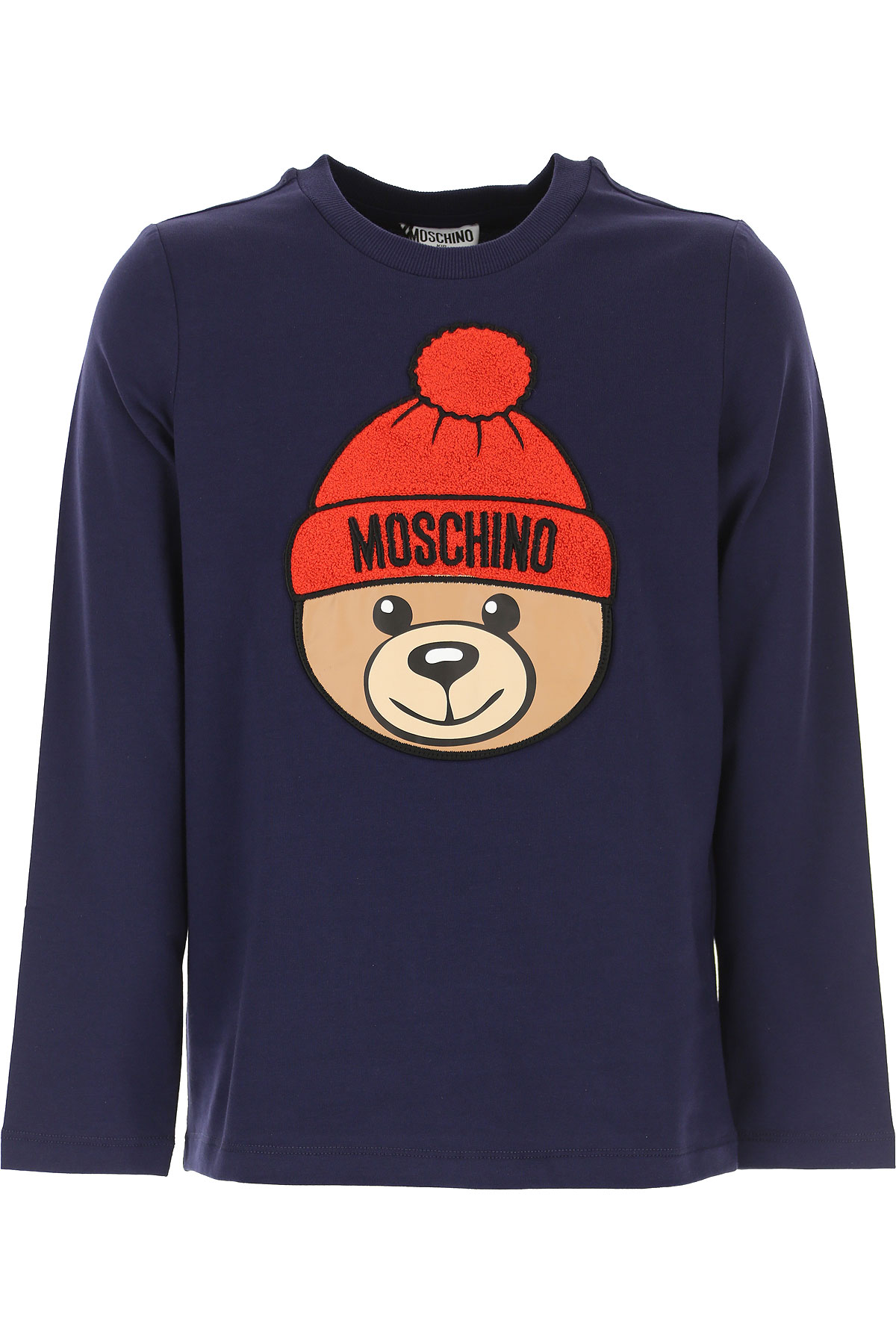 Moschino Kinder T-Shirt für Mädchen Günstig im Sale, Blau, Baumwolle, 2017, 4Y 8Y