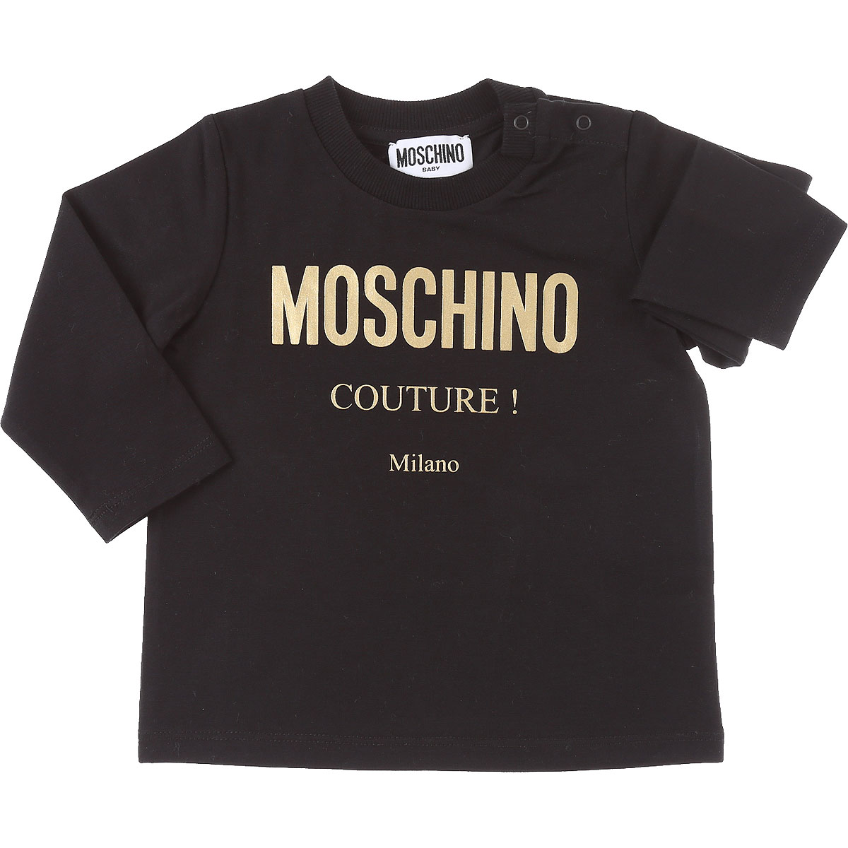 Moschino Baby T-Shirt für Mädchen Günstig im Sale, Schwarz, Baumwolle, 2017, 12M 18M 2Y 9M