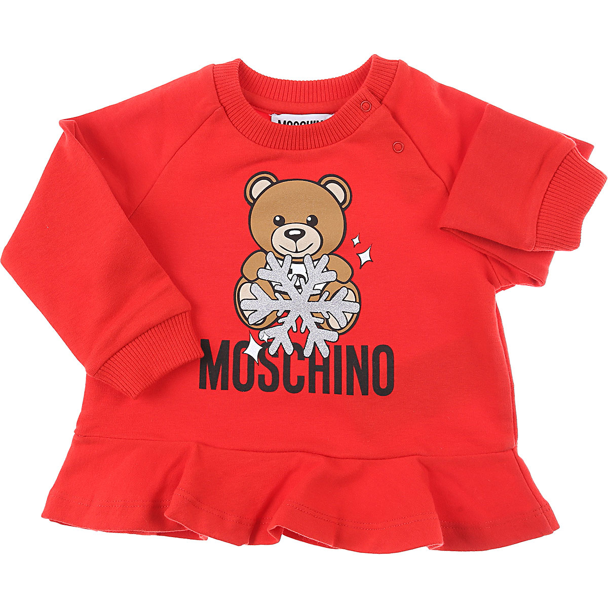 Moschino Baby Sweatshirt & Kapuzenpullover für Mädchen Günstig im Sale, Rot, Baumwolle, 2017, 12M 18M 18M 24M 2Y 3Y 6M 6M 9M 9M
