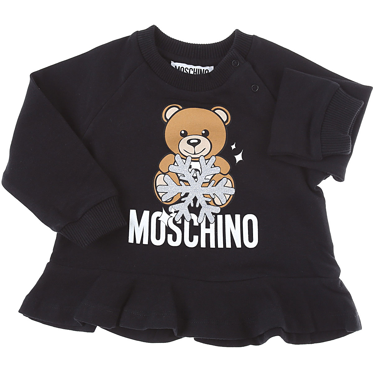 Moschino Baby Sweatshirt & Kapuzenpullover für Mädchen Günstig im Sale, Schwarz, Baumwolle, 2017, 12M 18M 2Y 3Y 6M 9M
