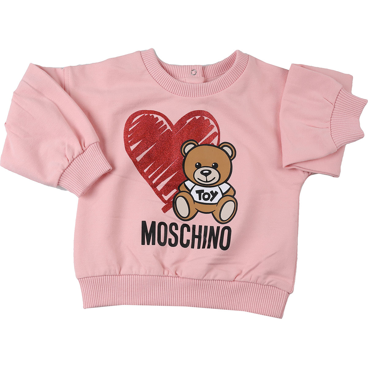 Moschino Baby Sweatshirt & Kapuzenpullover für Mädchen Günstig im Sale, Pink, Baumwolle, 2017, 12M 18M 24M 2Y 3Y 6M 9M