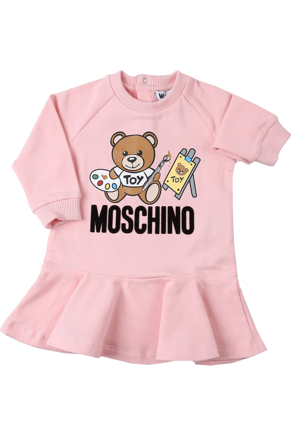 Moschino Baby Kleid für Mädchen Günstig im Sale, Baby-Rosa, Baumwolle, 2017, 18M 3Y