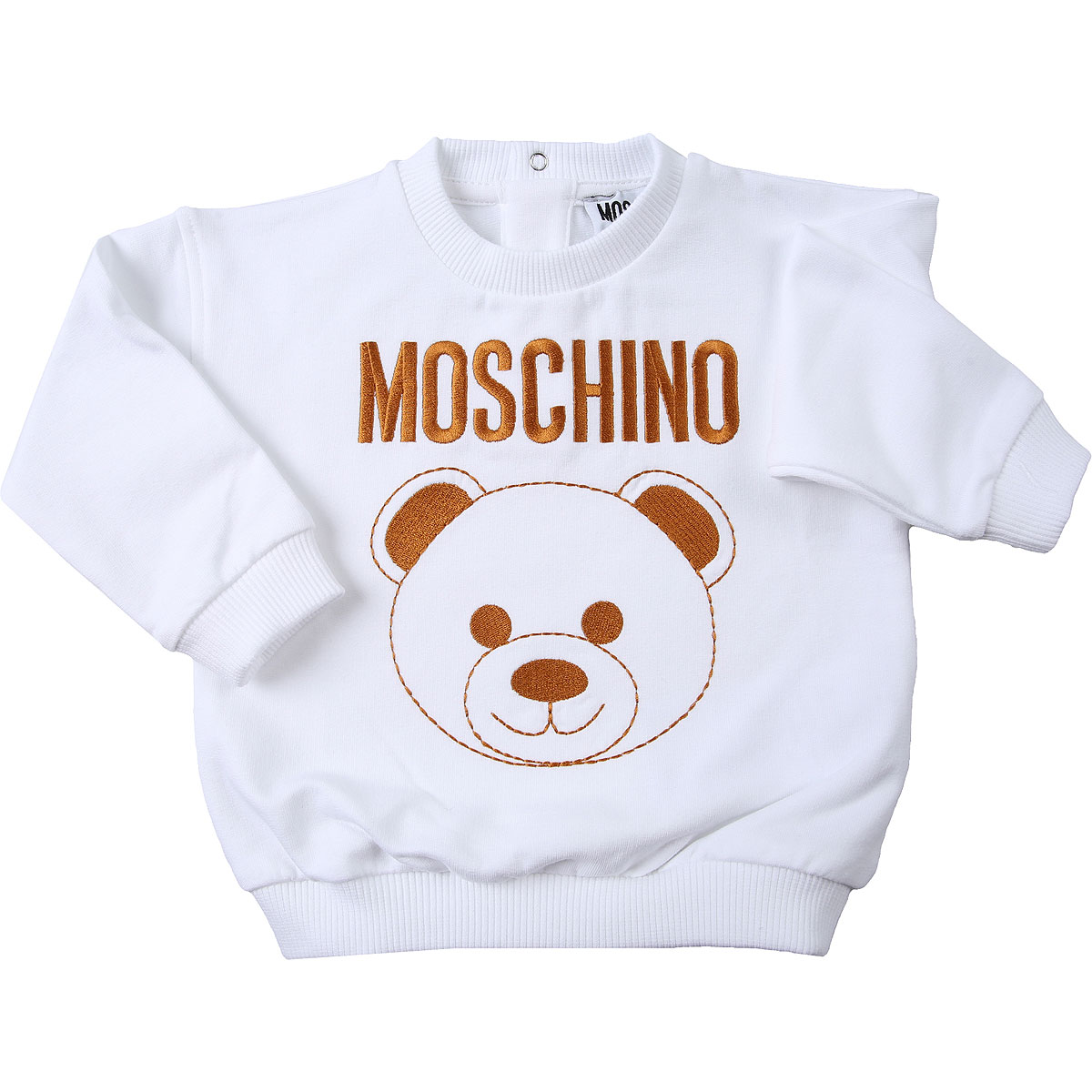Moschino Baby Sweatshirt & Kapuzenpullover für Mädchen Günstig im Sale, Weiss, Baumwolle, 2017, 12M 18M 24M 2Y 3Y 6M 9M