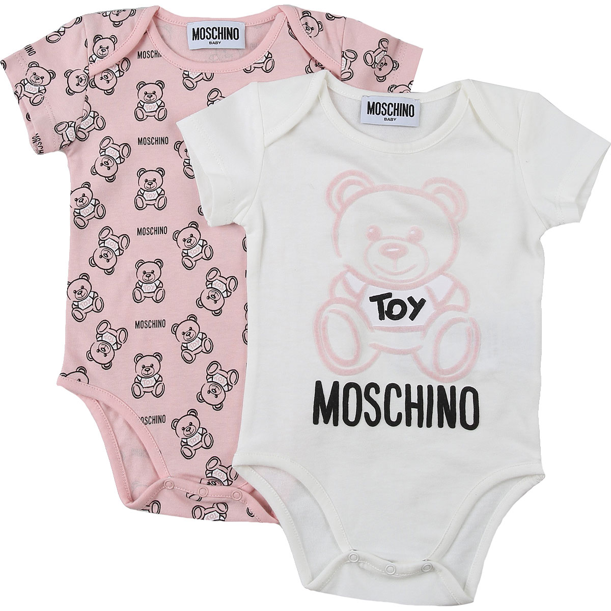 Moschino Baby Set für Mädchen Günstig im Sale, Weiss, Baumwolle, 2017, 3M 6M