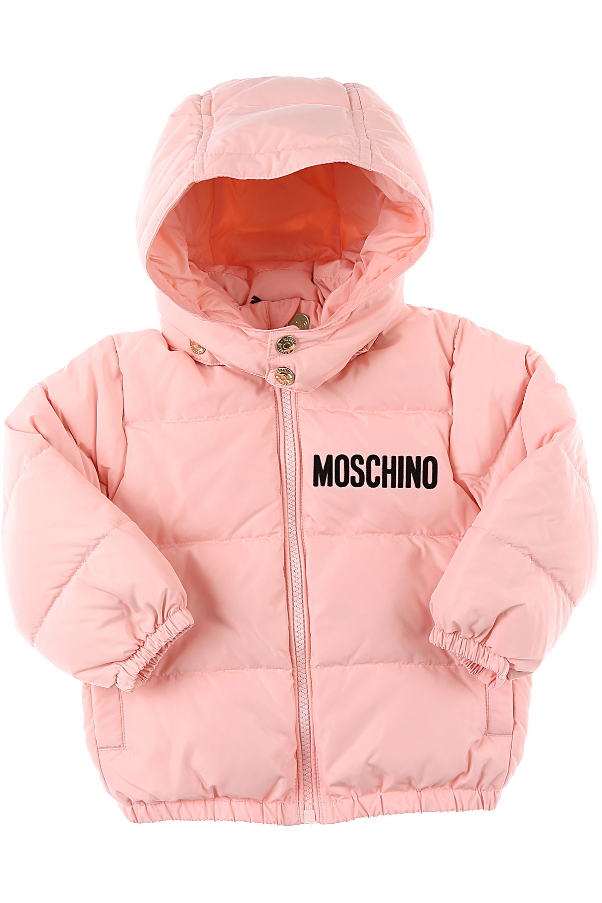 Moschino Baby Daunen Jacke für Mädchen Günstig im Sale, Pink, Polyester, 2017, 18M 2Y 3Y
