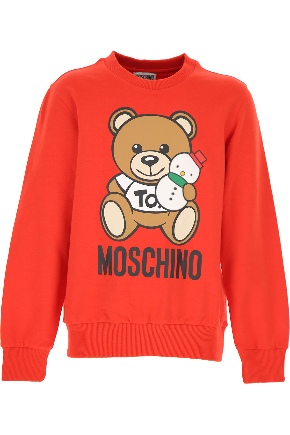 Moschino Kinder Sweatshirt & Kapuzenpullover für Jungen Günstig im Sale, Rot, Baumwolle, 2017, 10Y 12Y 4Y 5Y 6Y 8Y