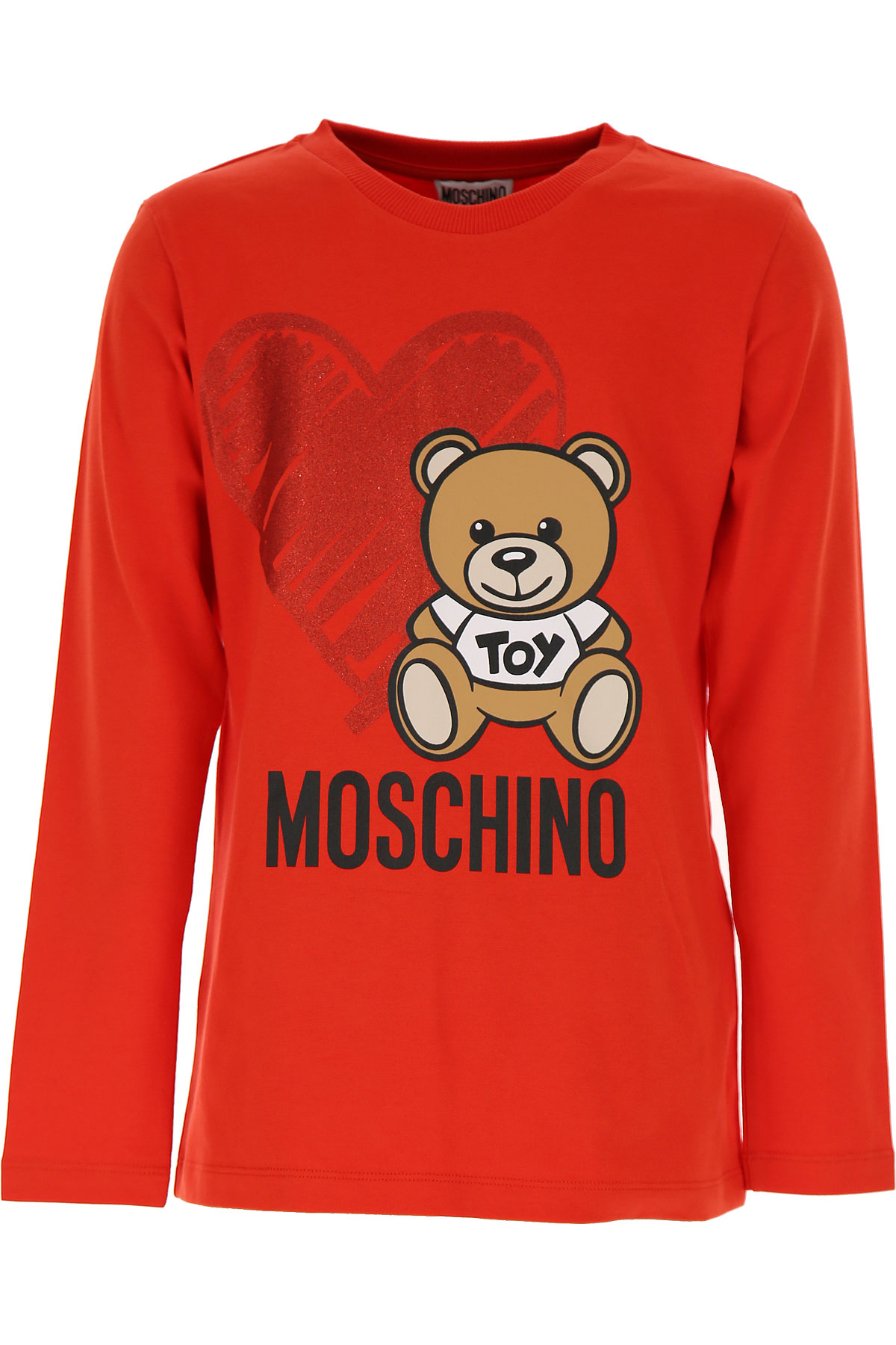 Moschino Kinder T-Shirt für Mädchen Günstig im Sale, Rot, Baumwolle, 2017, 10Y 14Y 4Y 5Y 6Y 8Y