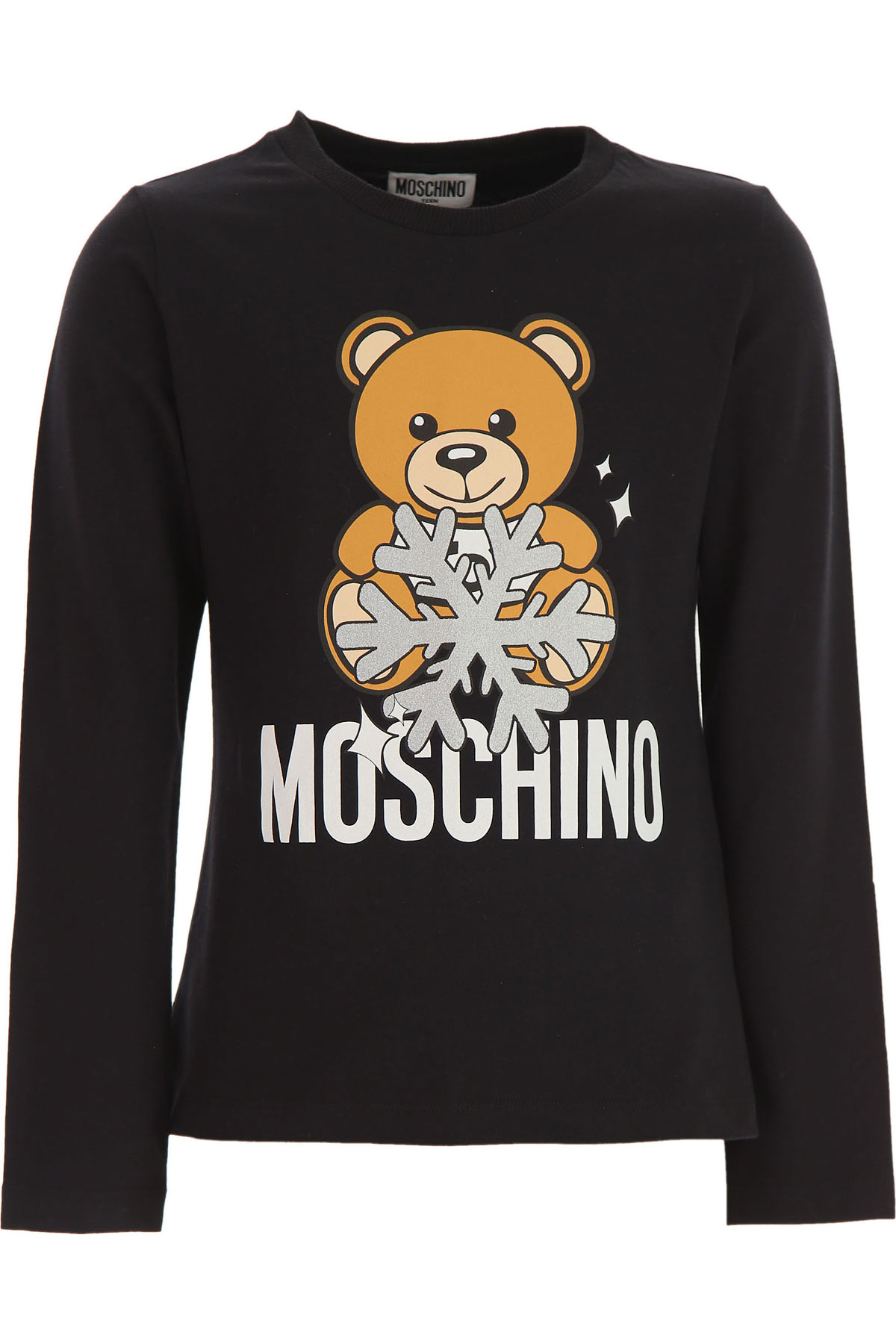 Moschino Kinder T-Shirt für Mädchen Günstig im Sale, Schwarz, Baumwolle, 2017, 10Y 12Y 4Y 6Y 8Y 8Y