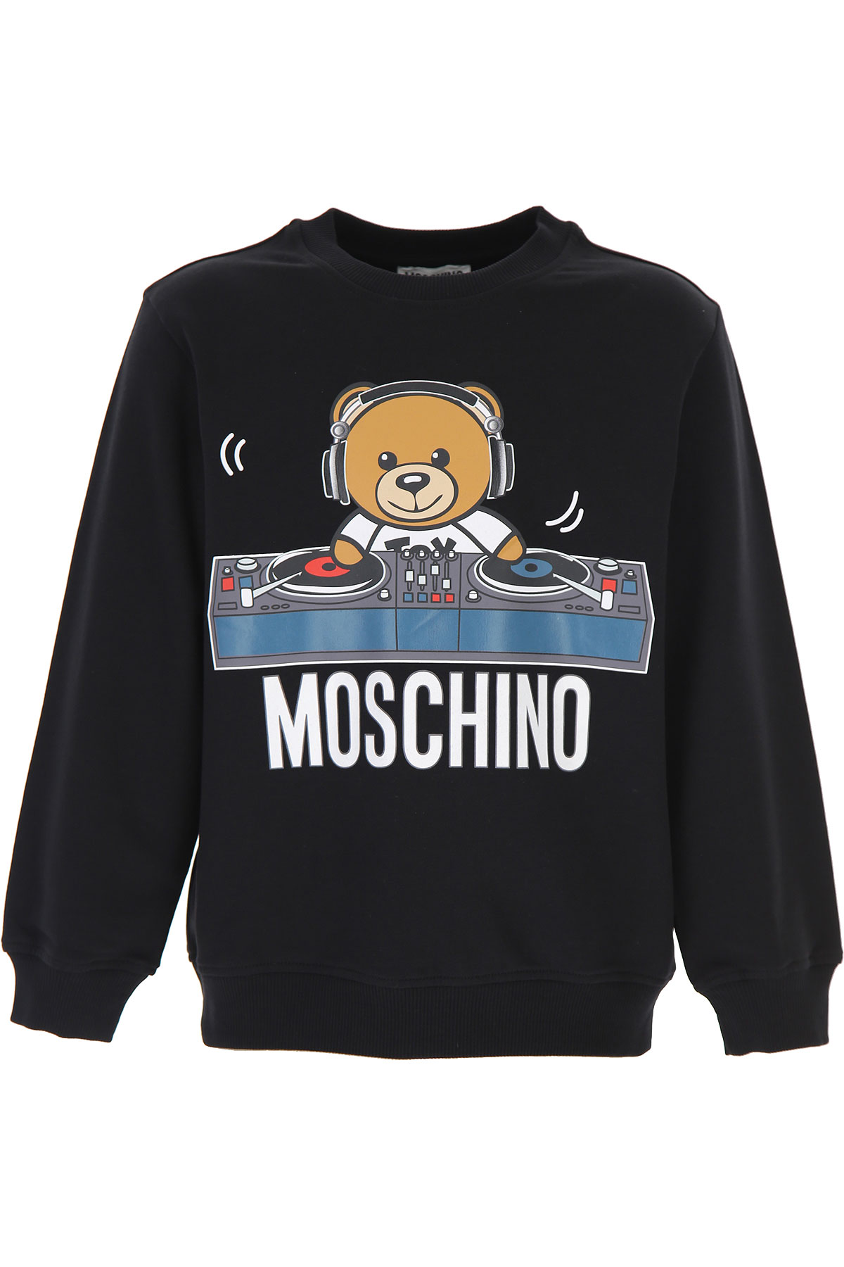 Moschino Kinder Sweatshirt & Kapuzenpullover für Jungen Günstig im Sale, Schwarz, Baumwolle, 2017, 10Y 12Y 6Y 8Y