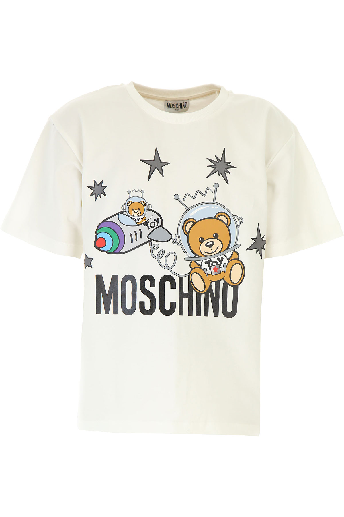 Moschino Kinder T-Shirt für Jungen Günstig im Sale, Weiss, Baumwolle, 2017, 6Y 8Y