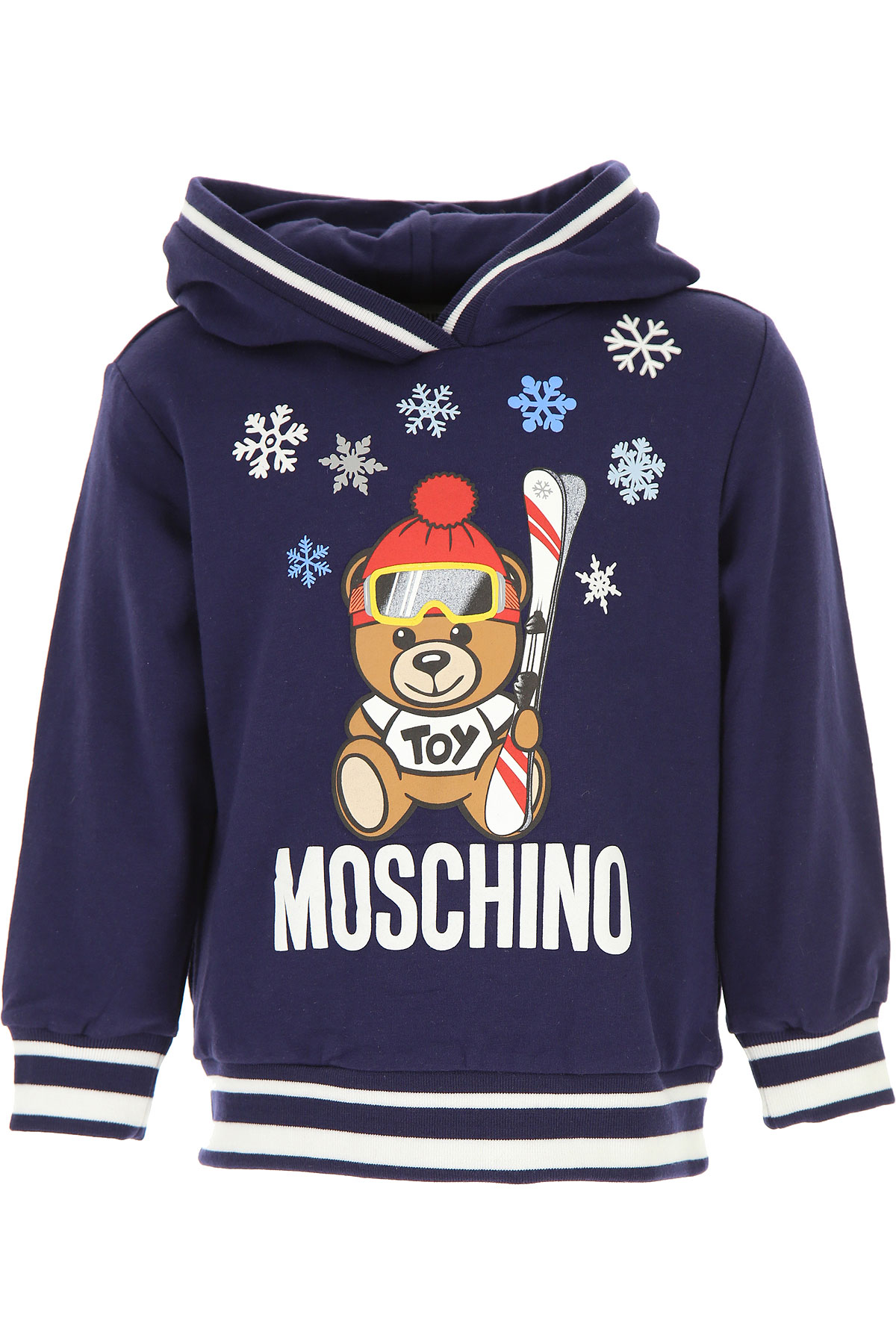 Moschino Kinder Sweatshirt & Kapuzenpullover für Jungen Günstig im Sale, Blau, Baumwolle, 2017, 10Y 14Y 4Y 5Y