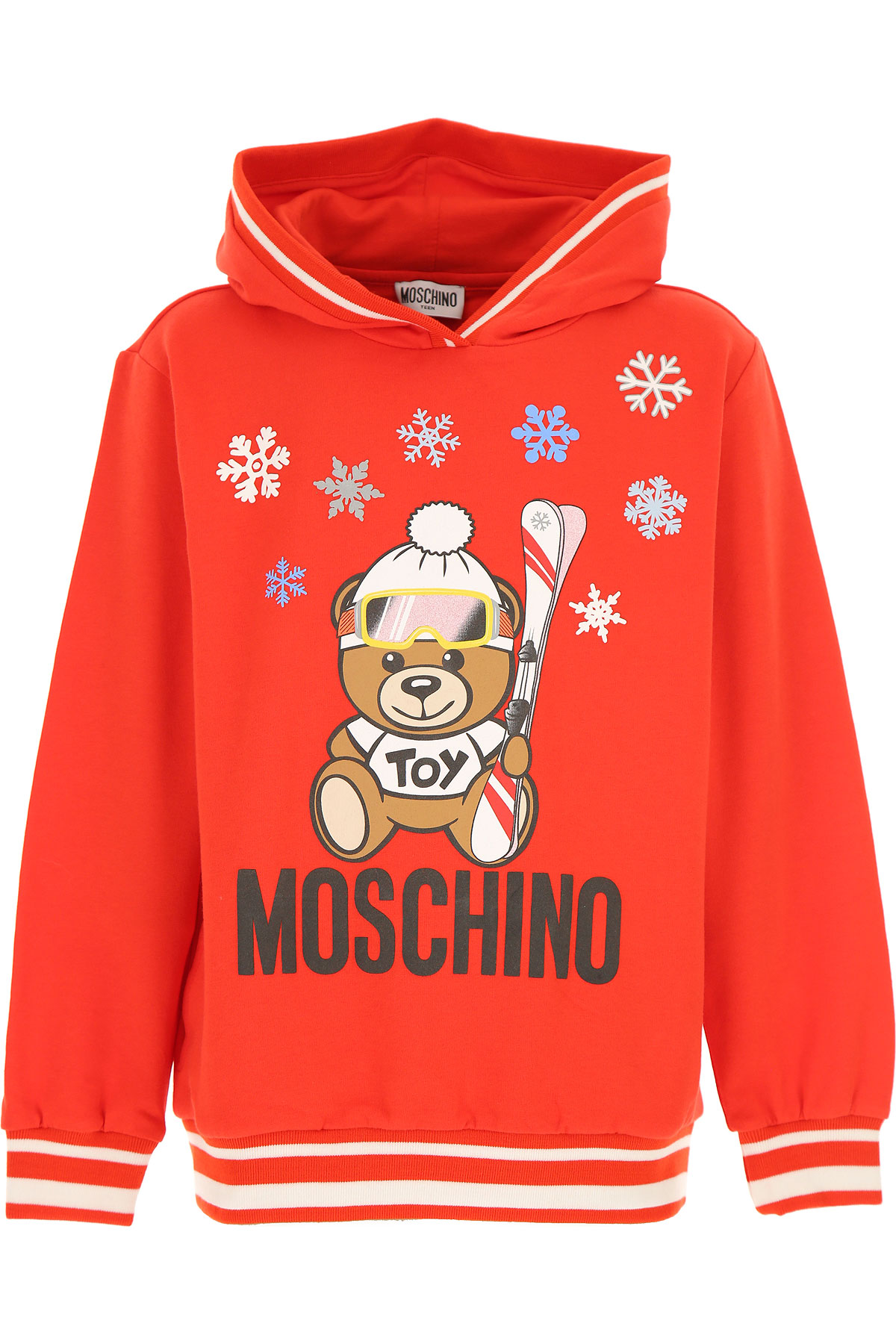 Moschino Kinder Sweatshirt & Kapuzenpullover für Jungen Günstig im Sale, Rot, Baumwolle, 2017, 10Y 14Y 4Y 5Y 8Y