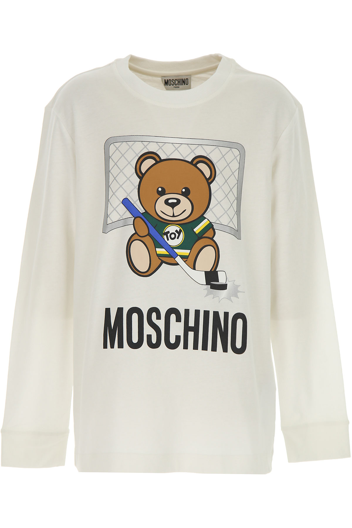 Moschino Kinder T-Shirt für Jungen Günstig im Sale, Weiss, Baumwolle, 2017, 10Y 12Y 14Y 4Y 5Y 6Y