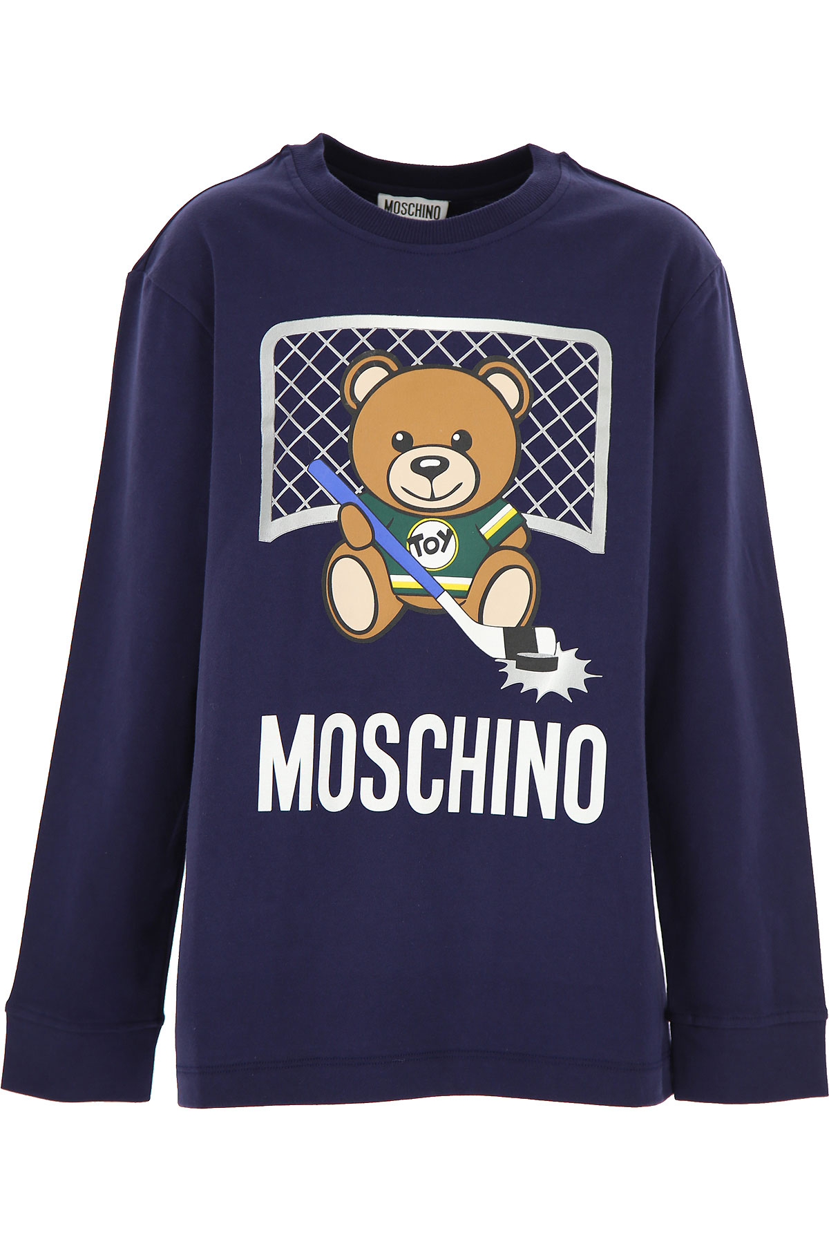 Moschino Kinder T-Shirt für Jungen Günstig im Sale, Blau, Baumwolle, 2017, 10Y 12Y 14Y 4Y 8Y
