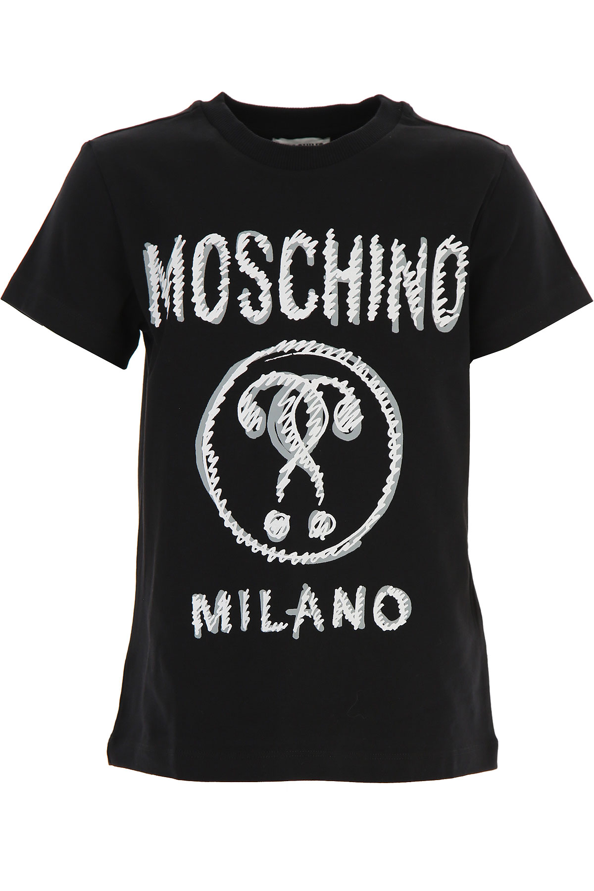 Moschino Kinder T-Shirt für Jungen Günstig im Sale, Schwarz, Terracotto-Fliesen, 2017, 10Y 12Y 14Y 4Y 6Y 8Y