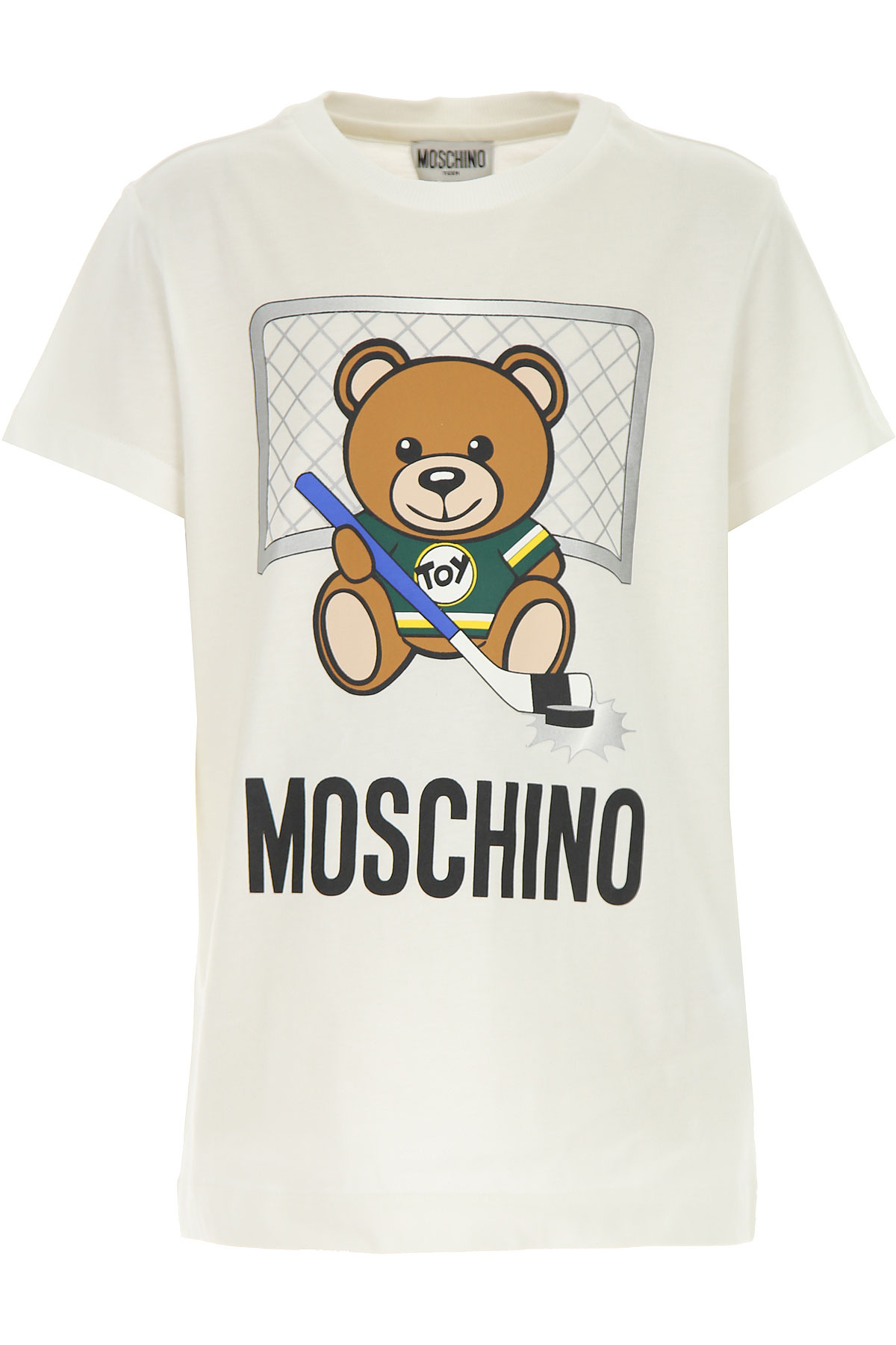 Moschino Kinder T-Shirt für Jungen Günstig im Sale, Weiss, Baumwolle, 2017, 10Y 12Y 4Y 5Y 6Y 8Y