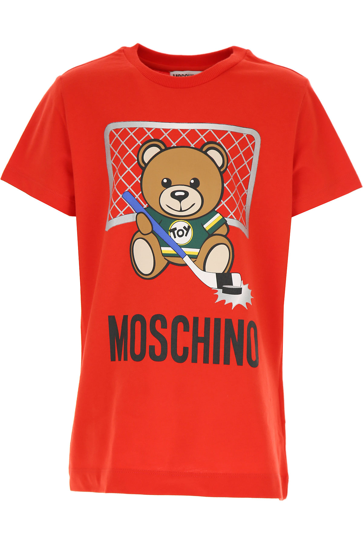 Moschino Kinder T-Shirt für Jungen Günstig im Sale, Rot, Baumwolle, 2017, 10Y 5Y 6Y 8Y