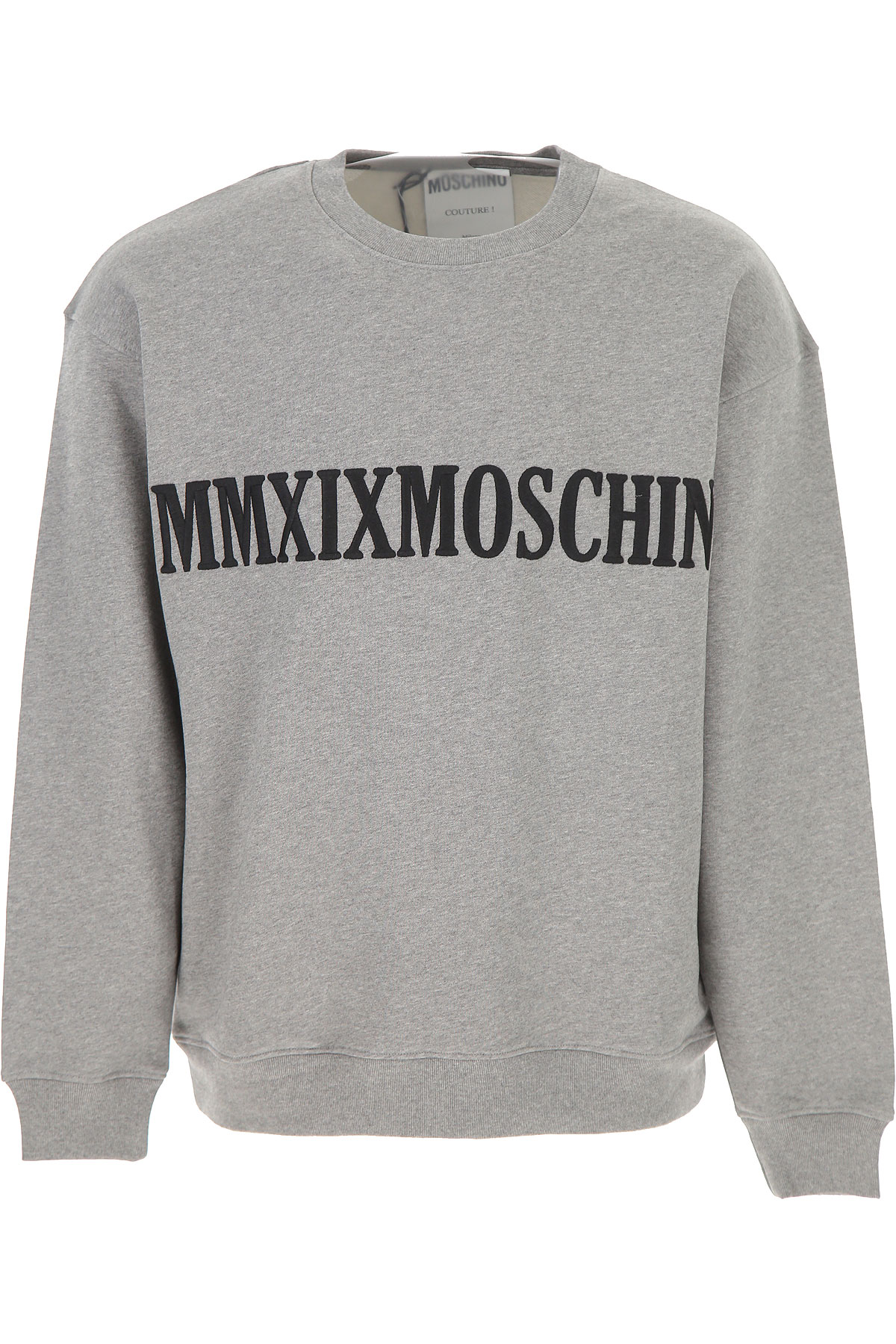Moschino Sweatshirt für Herren, Kapuzenpulli, Hoodie, Sweats Günstig im Sale, Grau, Baumwolle, 2017, L S XL XXL