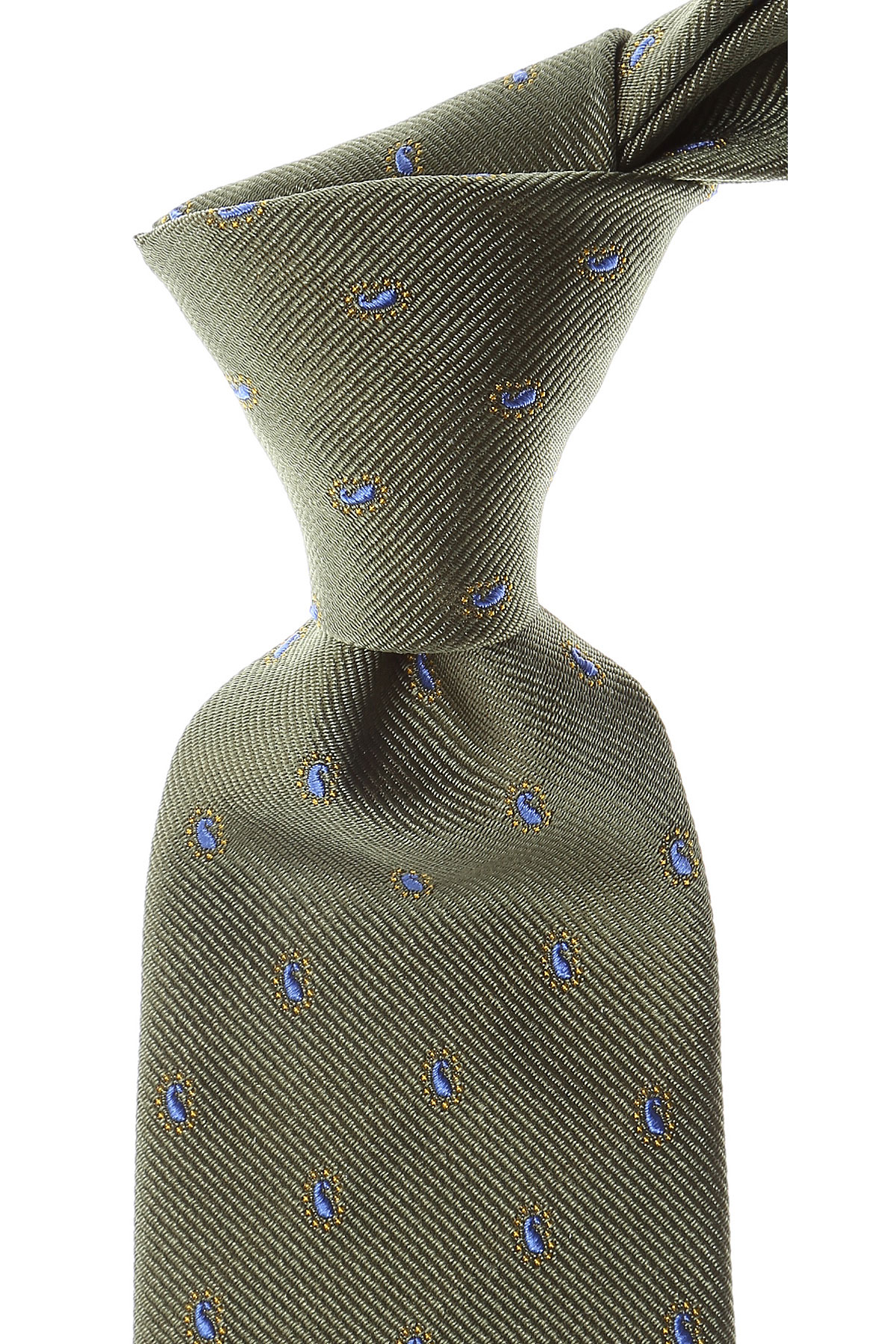 Cravates Moschino , Vert olive, Soie, 2017