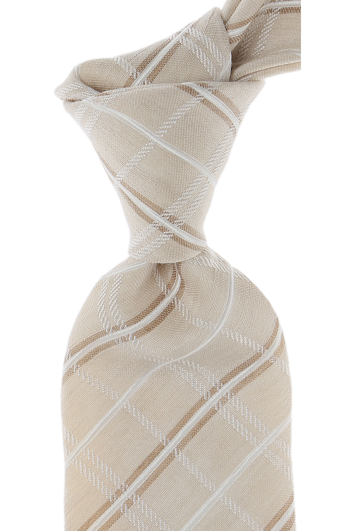 Cravates Moschino , Beige transparent, Soie, 2017