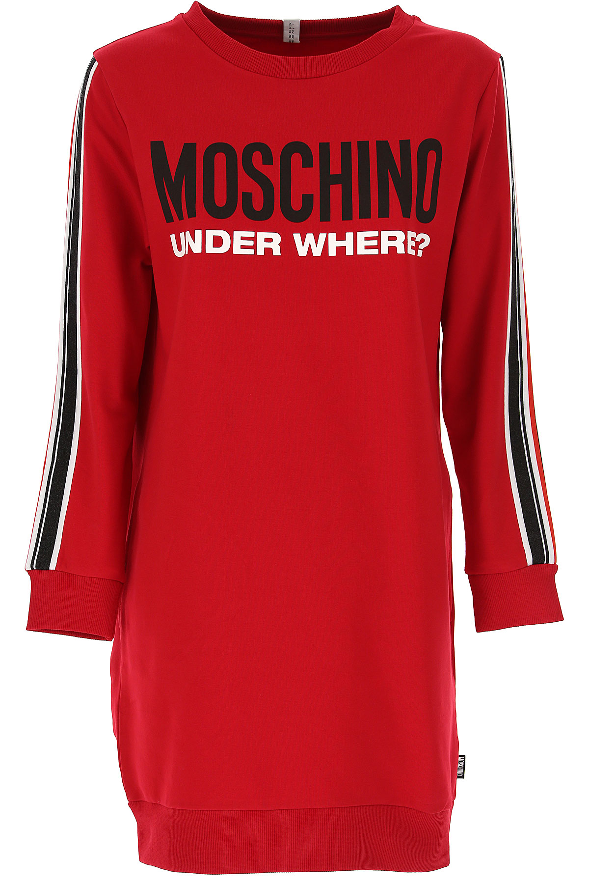 Moschino Sweatshirt für Damen, Kapuzenpulli, Hoodie, Sweats Günstig im Sale, Rot, Baumwolle, 2017, 40 44 M