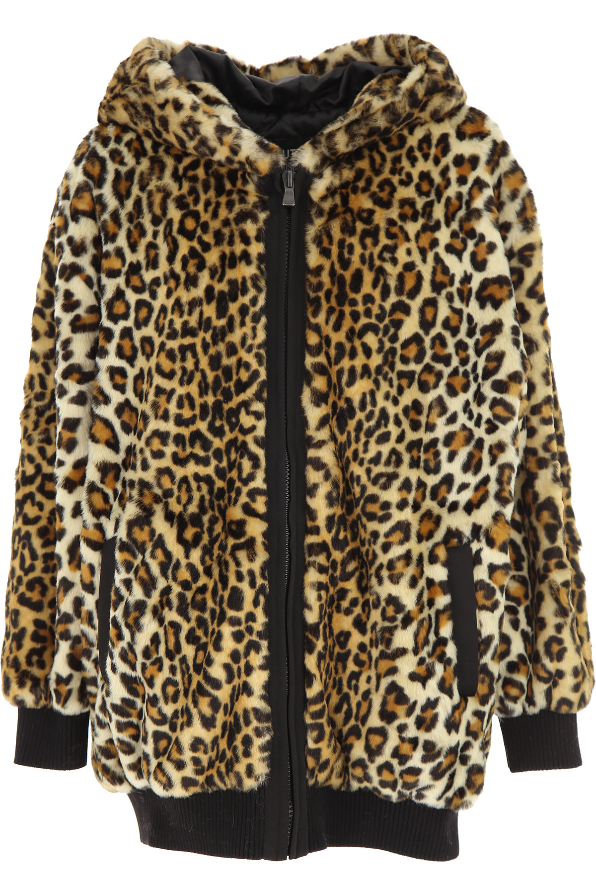 Moschino Jacke für Damen Günstig im Sale, Leopardenfarbig, Polyester, 2017, 40 M