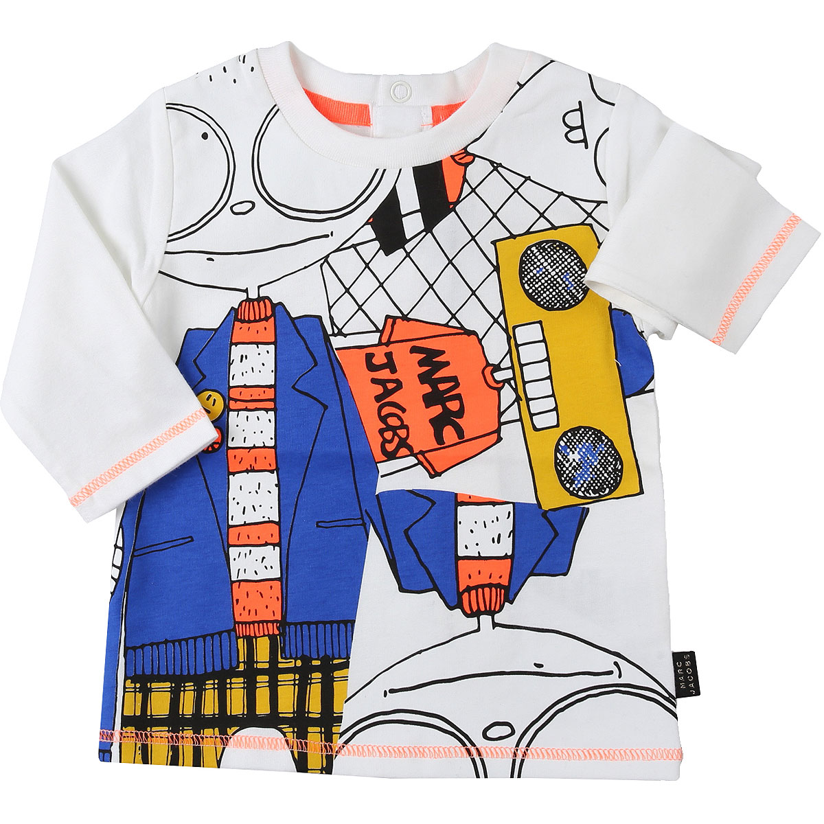Marc Jacobs Baby T-Shirt für Jungen Günstig im Sale, Weiss, Baumwolle, 2017, 12 M 18M 6M 9M