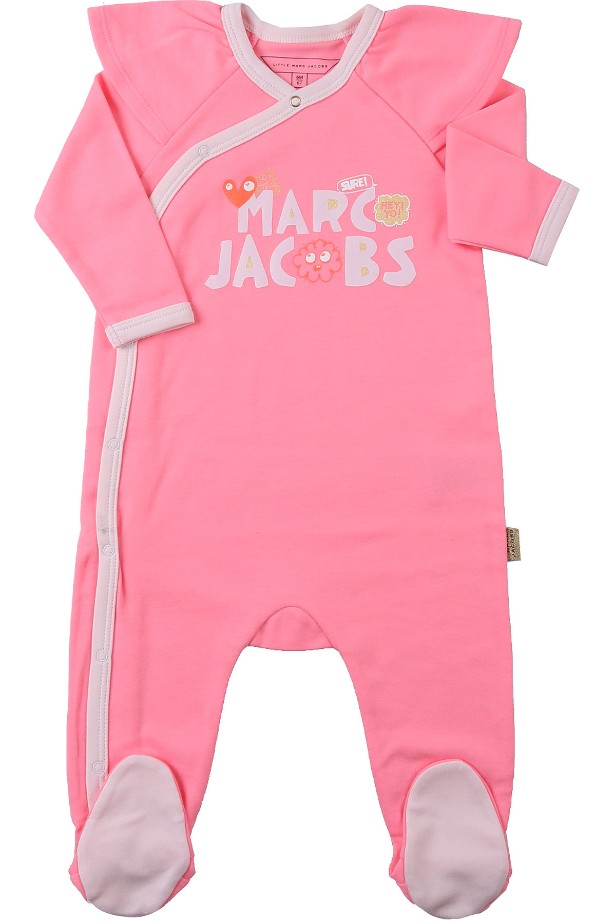 Marc Jacobs Baby Body & Strampelanzug für Mädchen Günstig im Sale, Fluo Pink, Polyester, 2017, 1M 6M