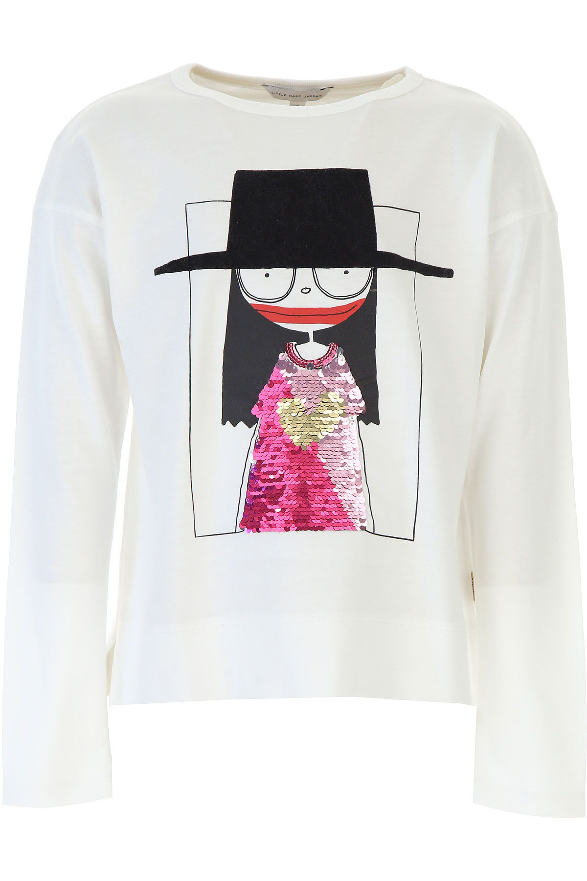 Marc Jacobs Kinder T-Shirt für Mädchen Günstig im Sale, Weiss, Baumwolle, 2017, 10Y 12Y 14Y 3Y 4Y 5Y 6Y 8Y