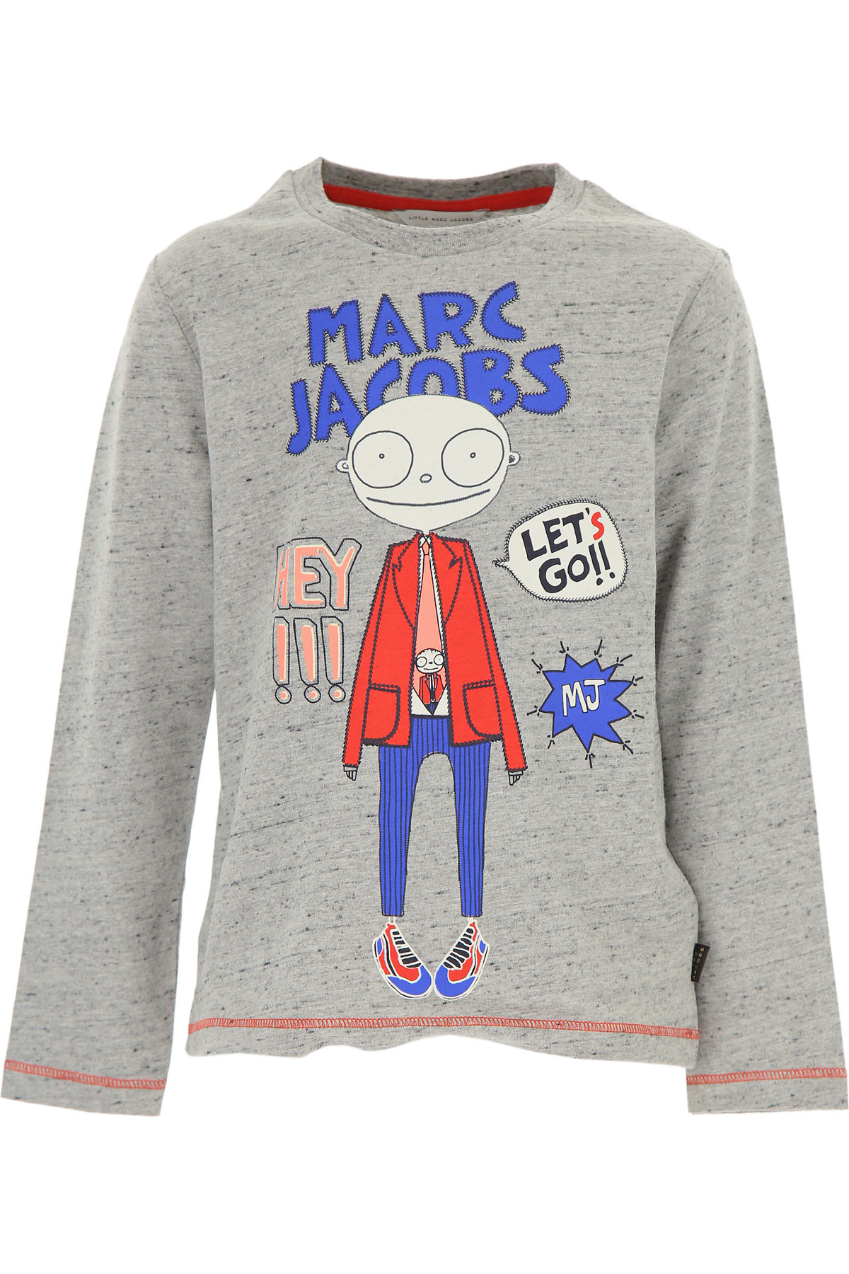 Marc Jacobs Kinder T-Shirt für Jungen Günstig im Sale, Grau, Baumwolle, 2017, 10Y 12Y 14Y 2Y 3Y 4Y 5Y 6Y 8Y