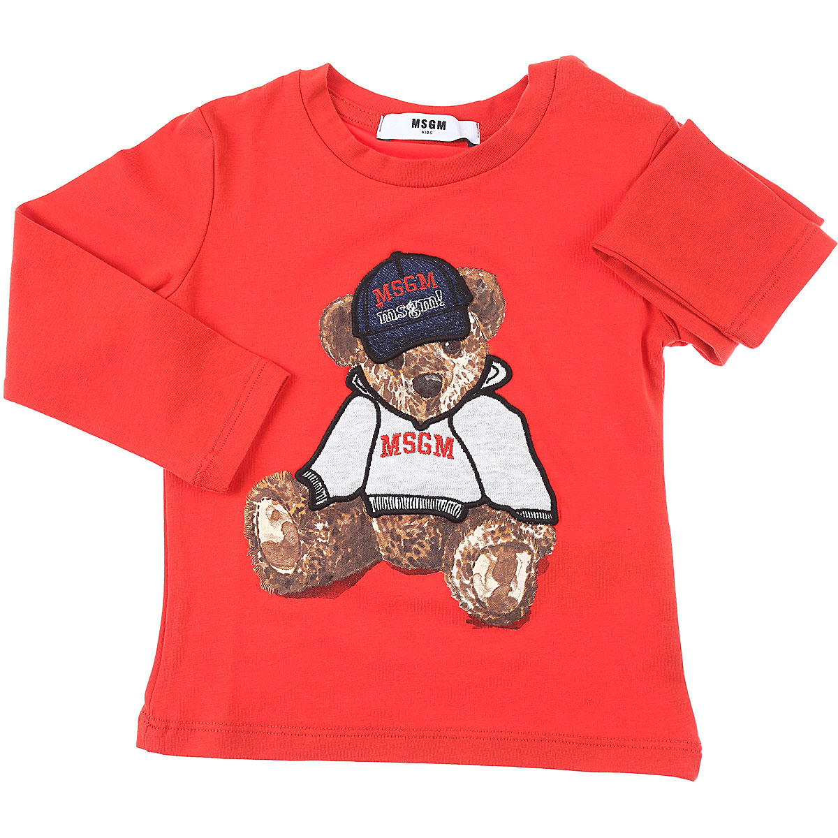 MSGM Baby T-Shirt für Jungen Günstig im Sale, Rot, Baumwolle, 2017, 12 M 18M 2Y 3Y