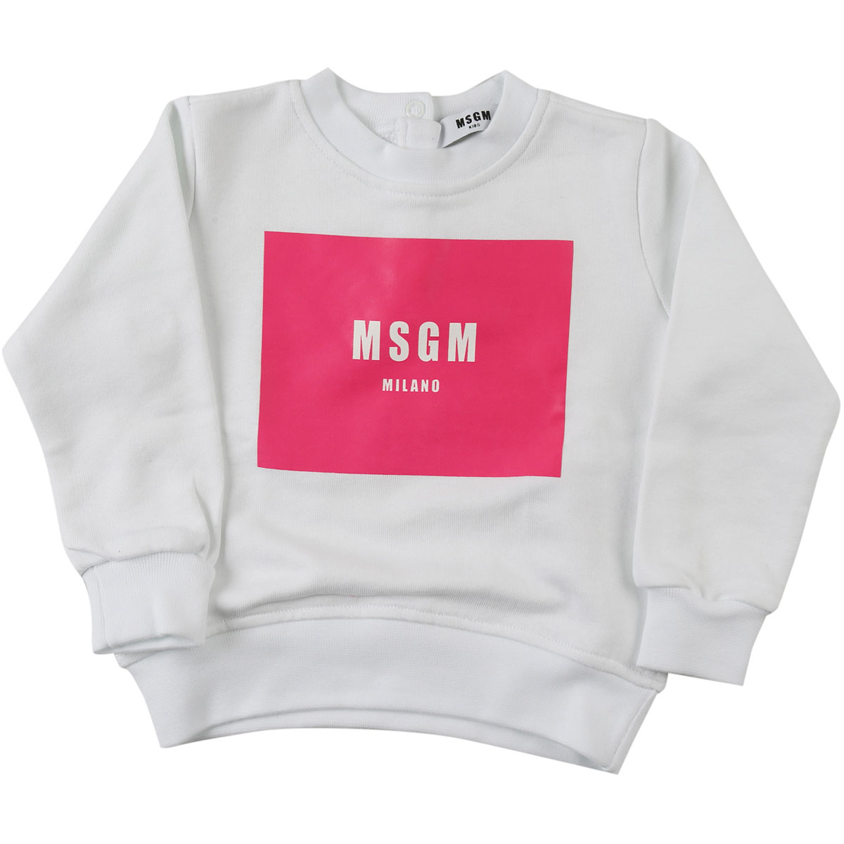 MSGM Sweatshirts & Hoodies Bébé pour Fille, Blanc, Coton, 2017, 12M 18M 2Y 3Y 9M
