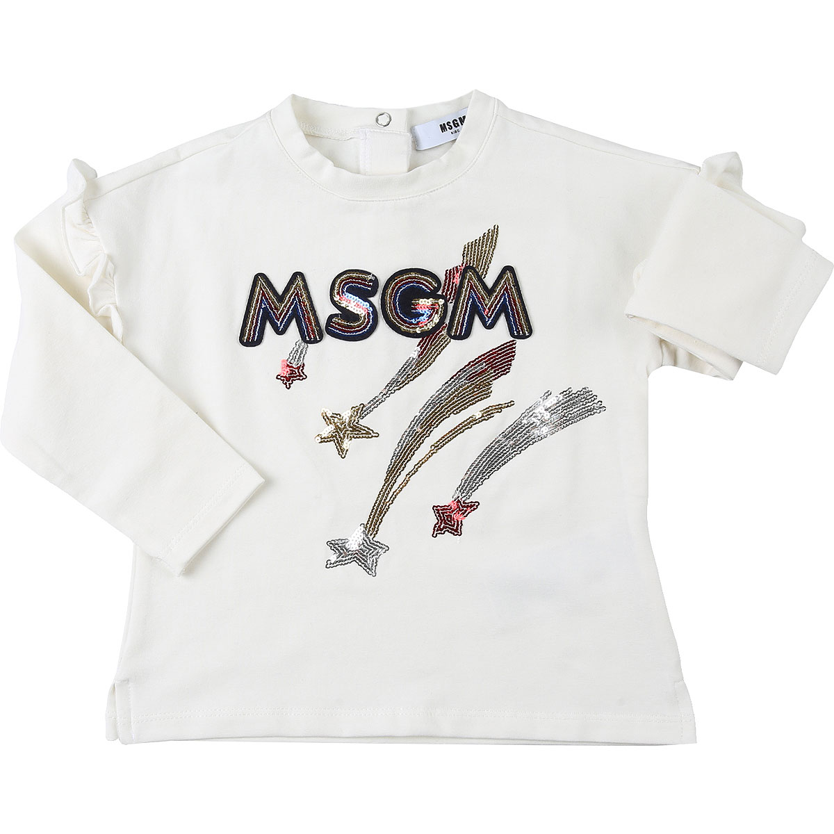 MSGM Baby T-Shirt für Mädchen Günstig im Sale, Weiss, Baumwolle, 2017, 12M 18M 2Y 3Y 9M
