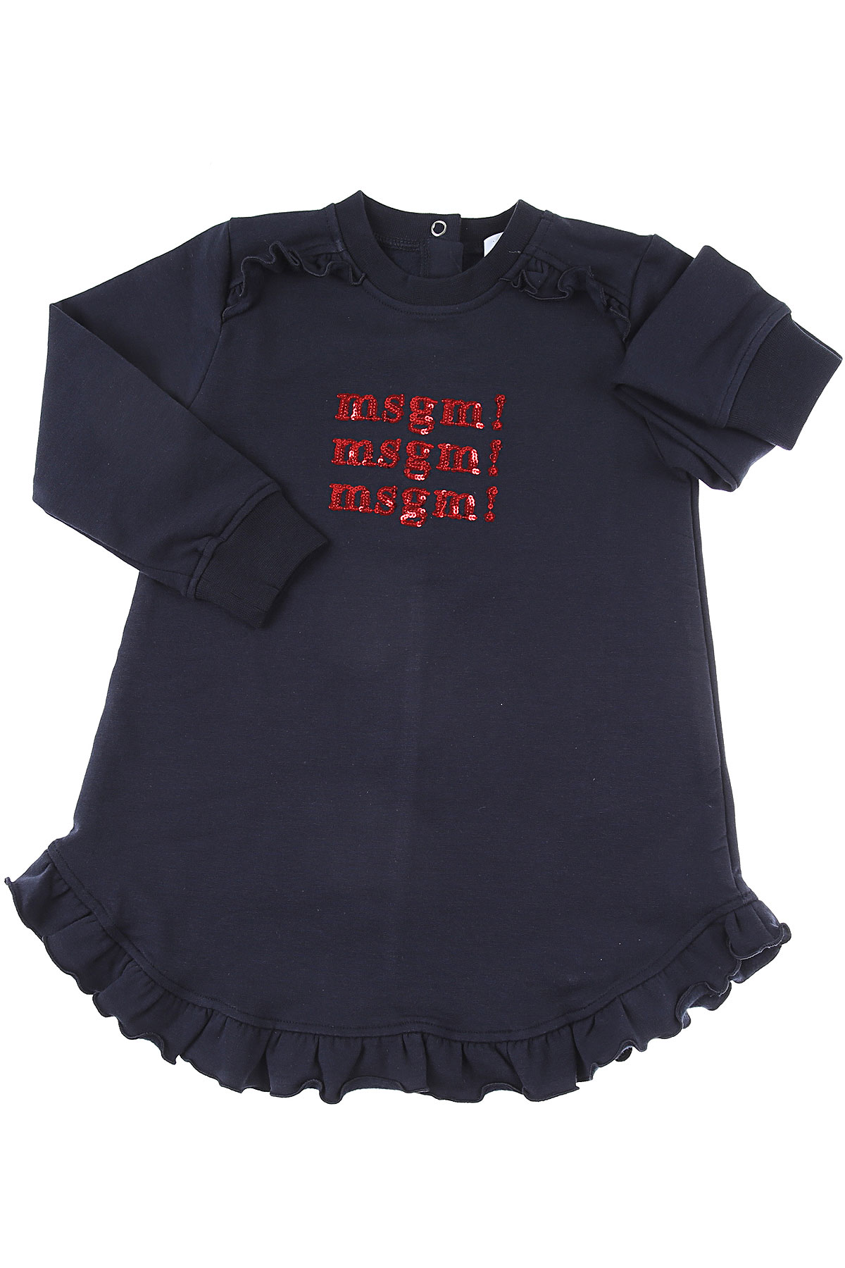 MSGM Baby Kleid für Mädchen Günstig im Sale, Blau, Baumwolle, 2017, 12M 18M 3Y
