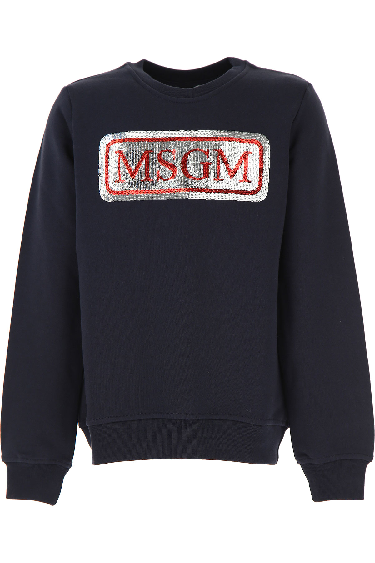 MSGM Kinder Sweatshirt & Kapuzenpullover für Mädchen Günstig im Sale, Blau, Baumwolle, 2017, 10Y 12Y 14Y 6Y 8Y