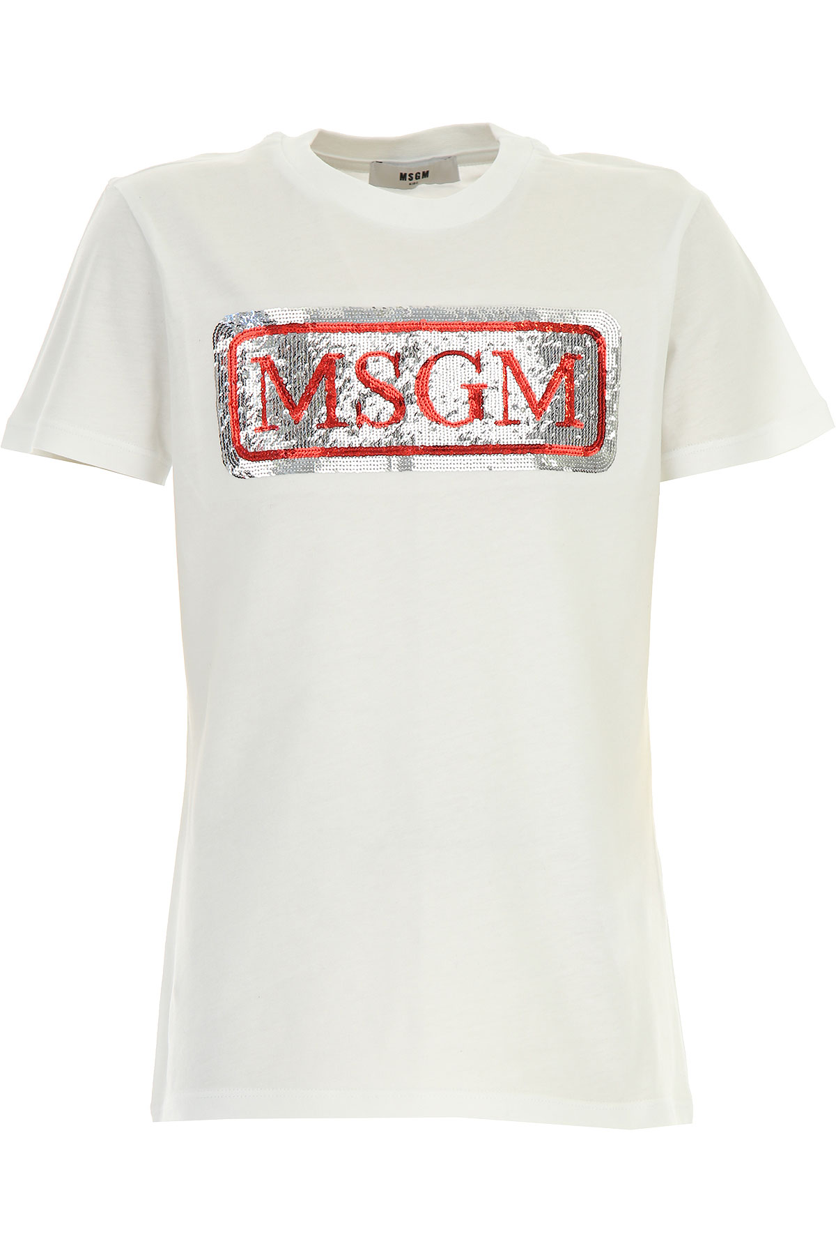 MSGM Kinder T-Shirt für Mädchen Günstig im Sale, Weiss, Baumwolle, 2017, 10Y 12Y 14Y 6Y 8Y