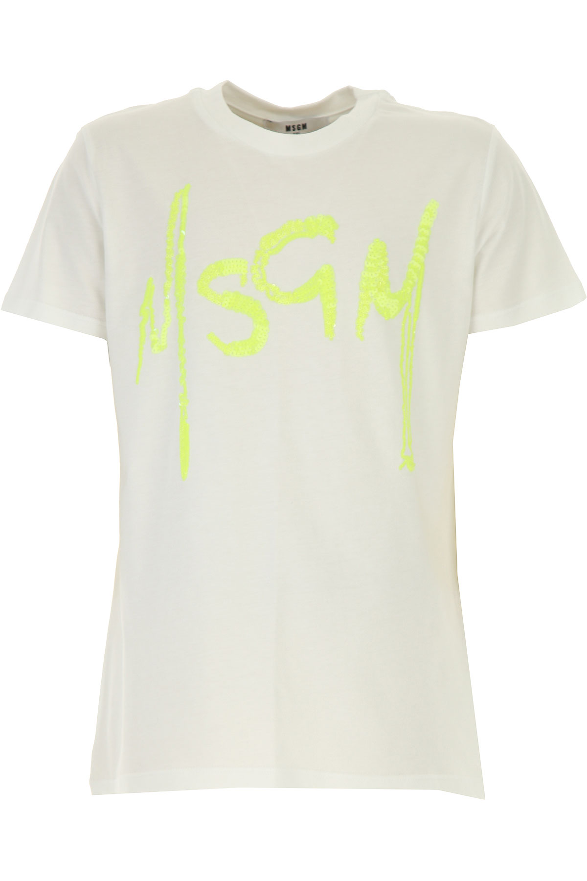 MSGM Kinder T-Shirt für Mädchen Günstig im Sale, Weiss, Baumwolle, 2017, 10Y 12Y 8Y