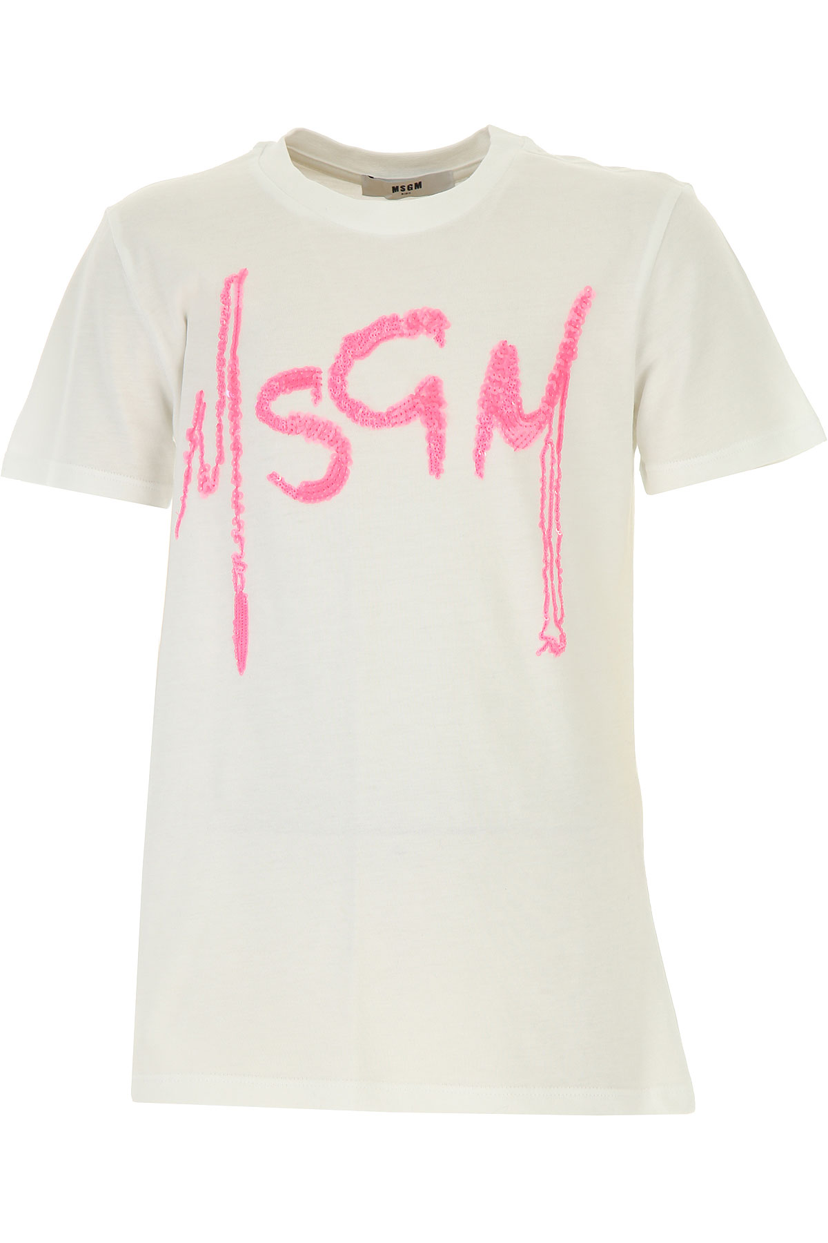 MSGM Kinder T-Shirt für Mädchen Günstig im Sale, Weiss, Baumwolle, 2017, 12Y 14Y 6Y 8Y