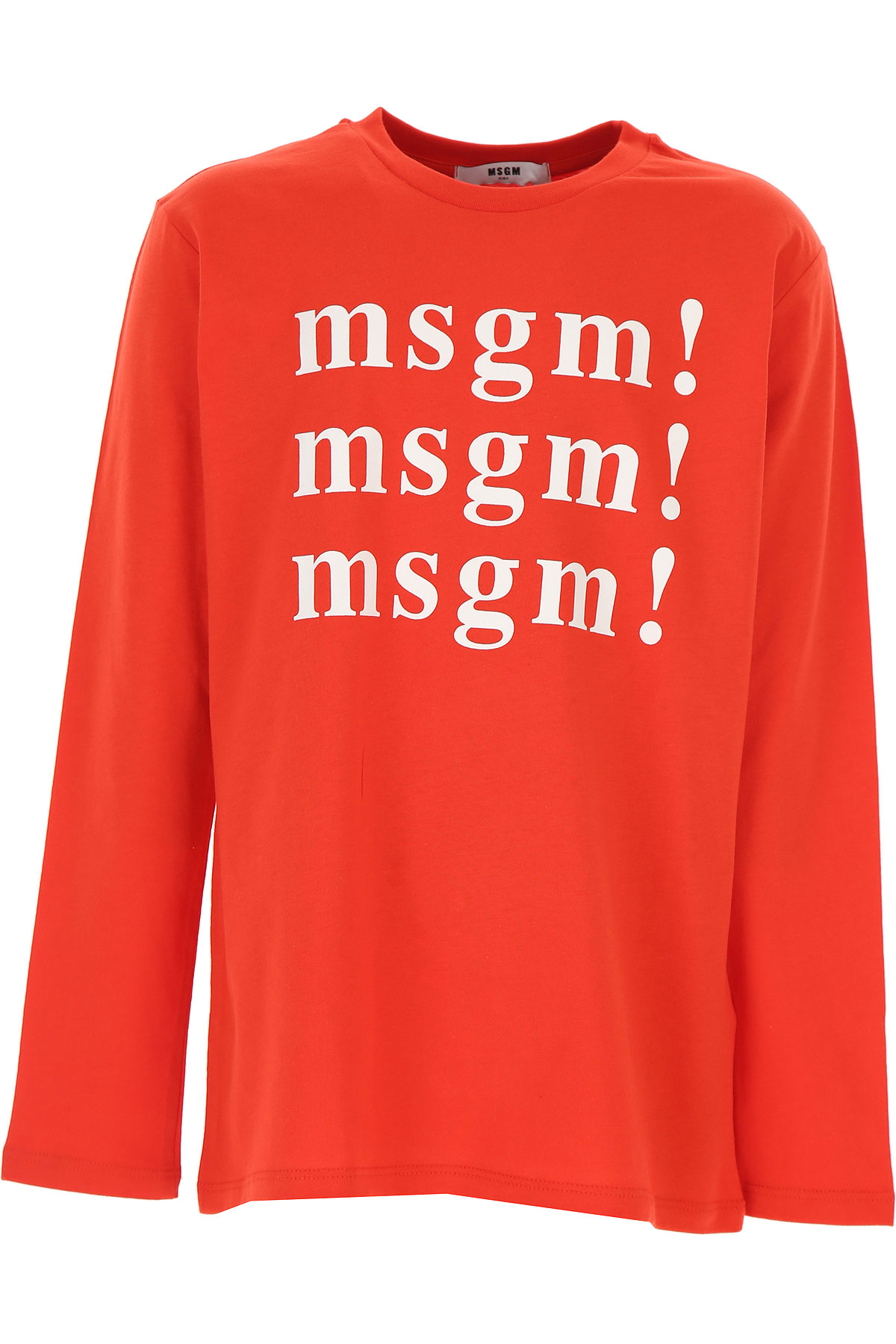 MSGM Kinder T-Shirt für Jungen Günstig im Sale, Rot, Baumwolle, 2017, 10Y 12Y 14Y