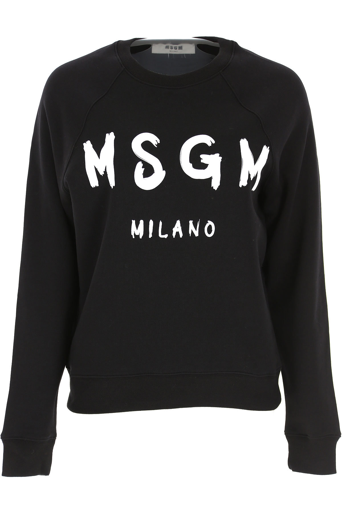 MSGM Sweatshirt für Damen, Kapuzenpulli, Hoodie, Sweats Günstig im Sale, Schwarz, Baumwolle, 2017, 38 M