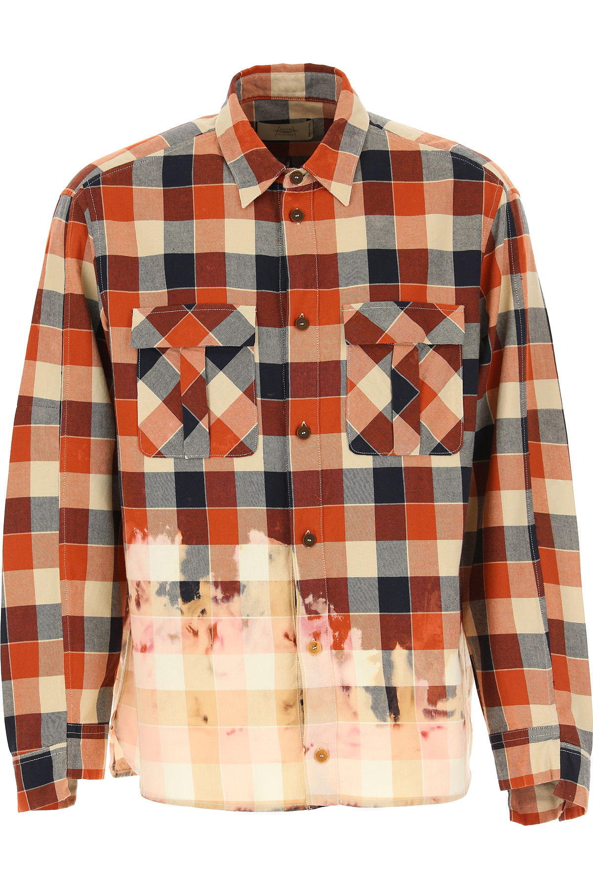 Maison Flaneur Hemde für Herren, Oberhemd Günstig im Sale, Herbstfarben, Baumwolle, 2017, L M S XL
