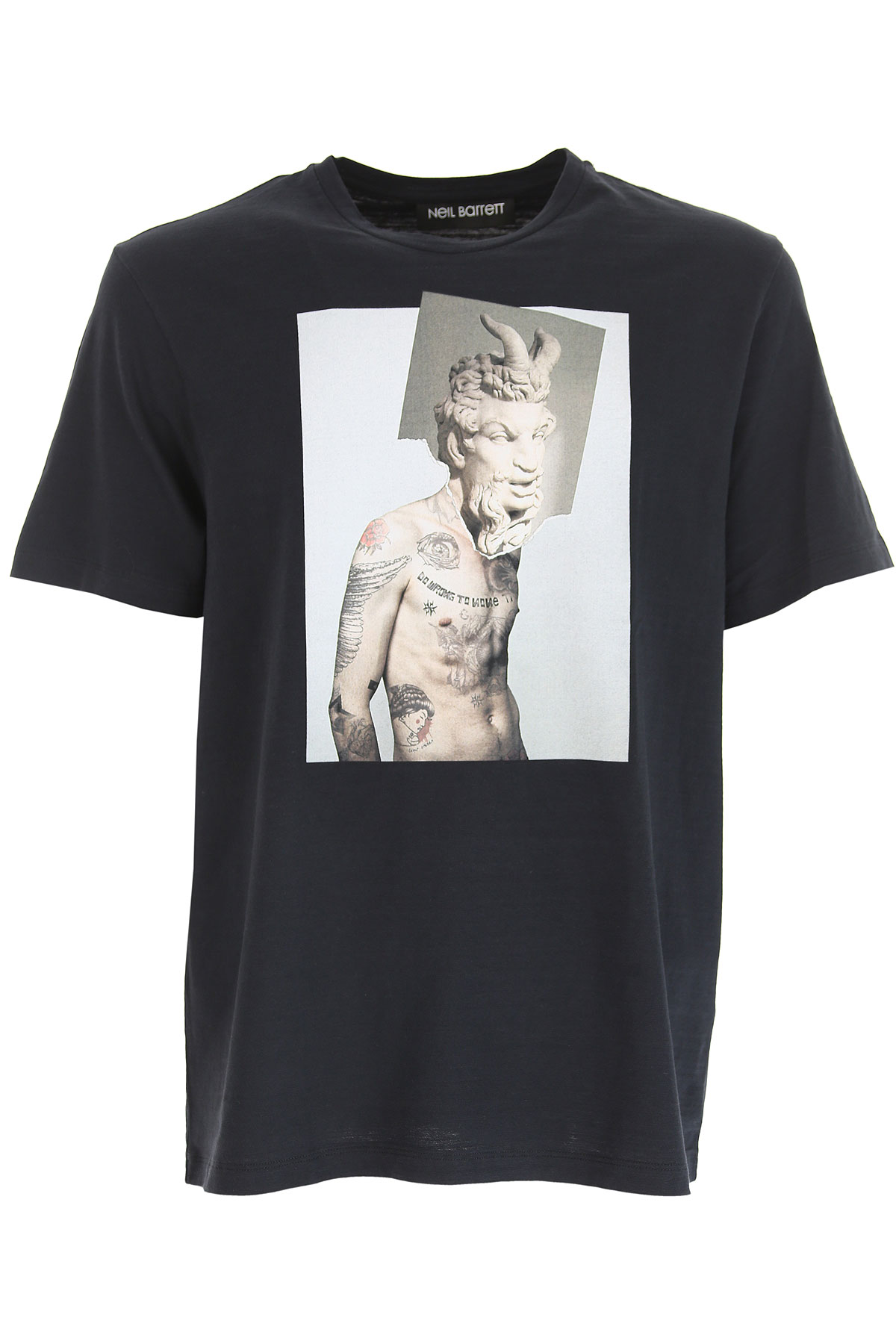 Neil Barrett T-shirt Homme, Marine, Coton, 2017, L M S XL XS XXL